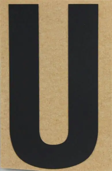 Conacord Klebebuchstabe "U" 65 x 100 mm
