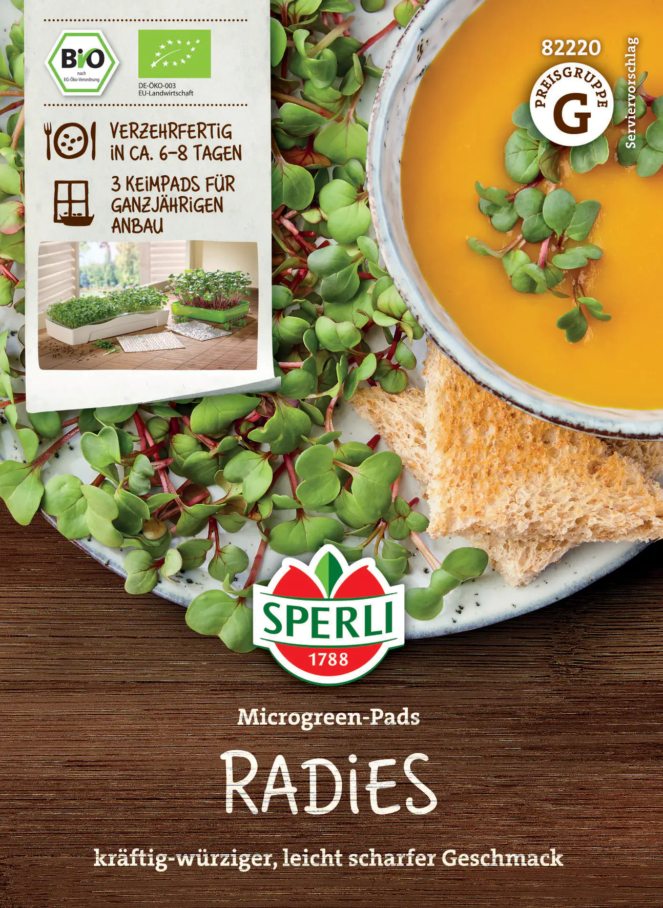 Sperli BIO Microgreen-Pads Radies