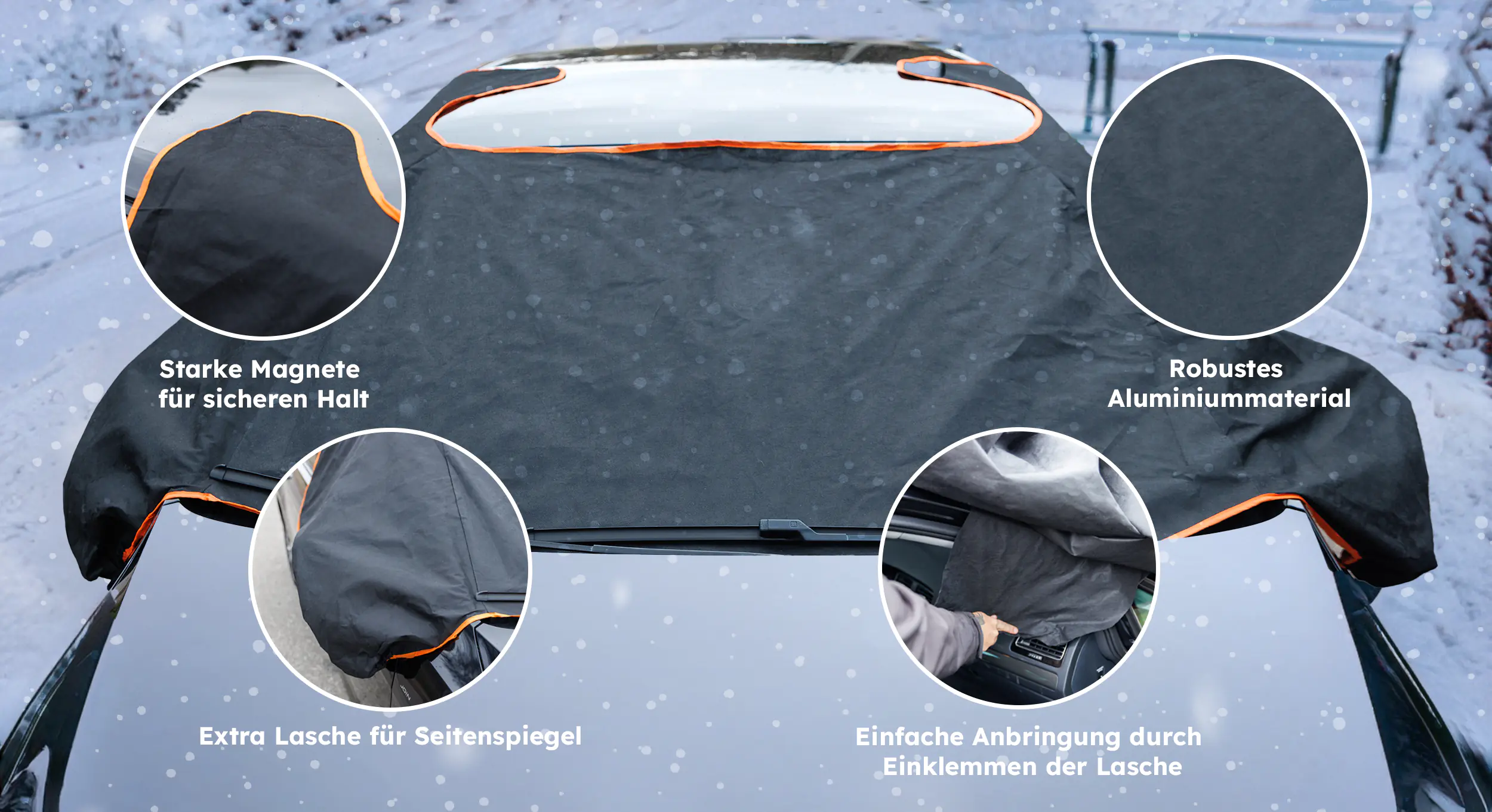TrendLine Scheibenabdeckung magnetisch für VAN 340 x 99 cm ganzjährig verwendbar