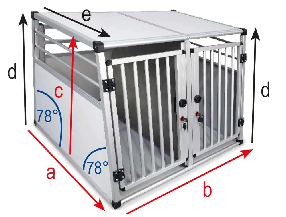 Nobby Hundebox Auto doppelt New Design Alu 92 x 88 cm grau