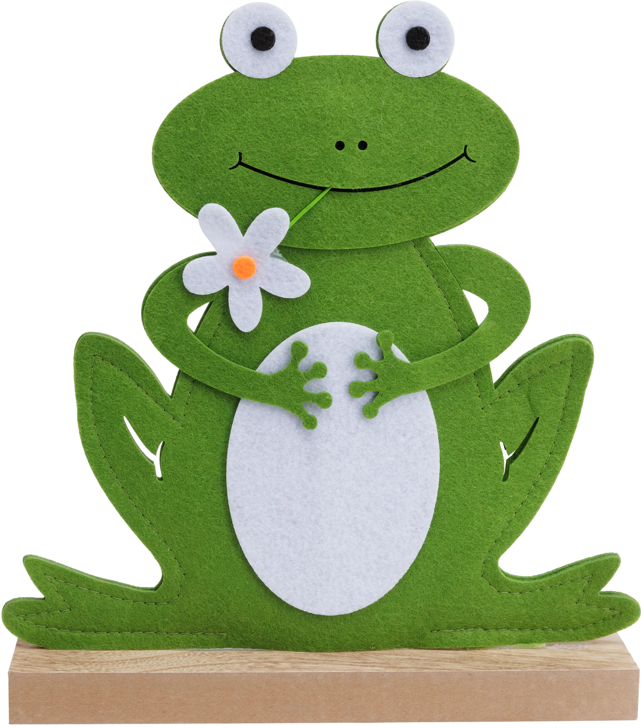 TrendLine Aufsteller Frosch Filz 35 cm grün
