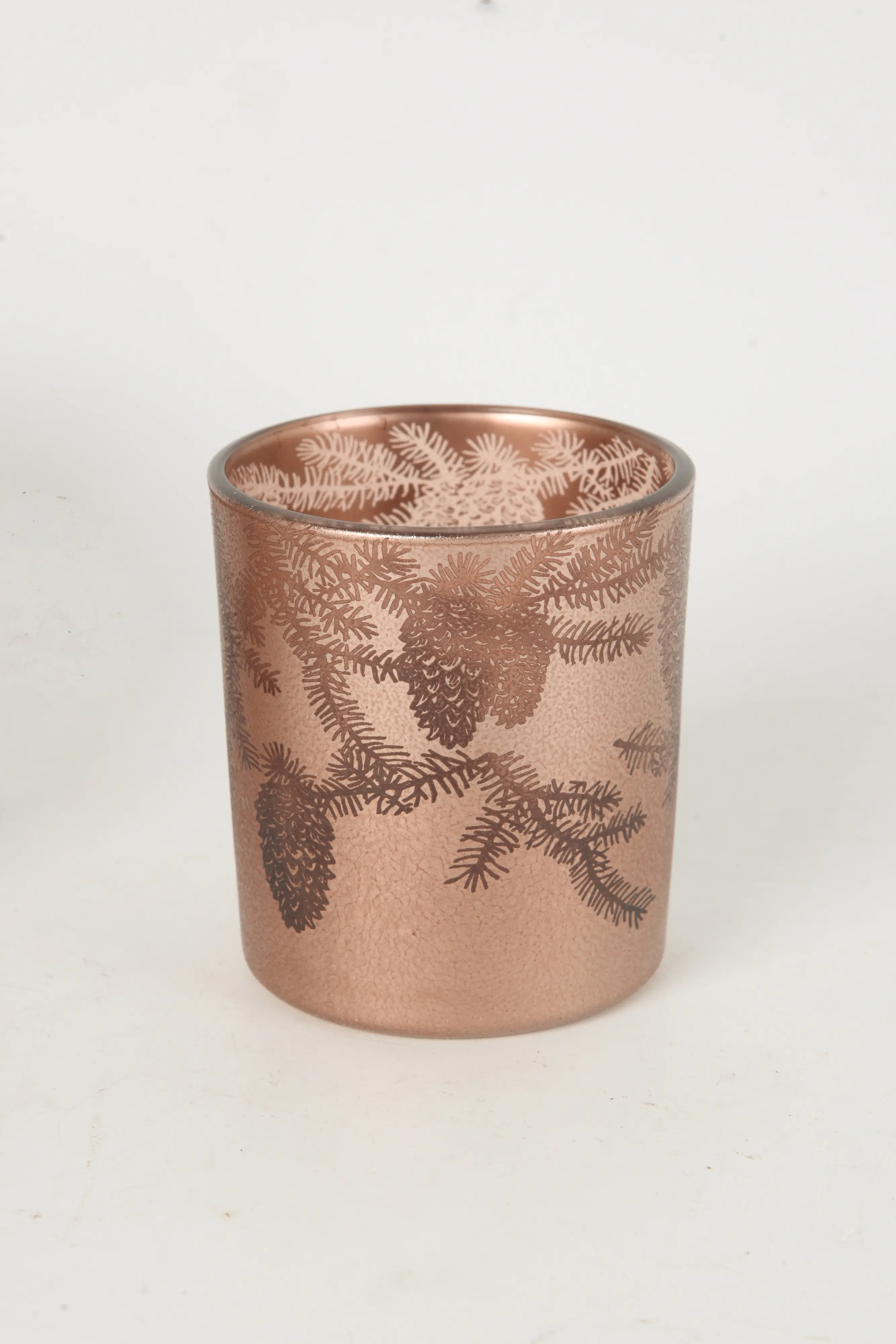 TrendLine Deko Windlicht Glas Ø 7 x 8 cm braun