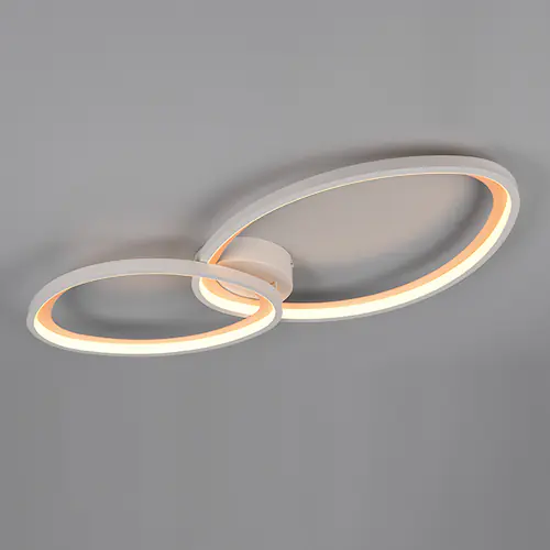 Trio LED-Deckenleuchte Sivo 28 W 84,5x41 cm warm grey dimmbar CCT