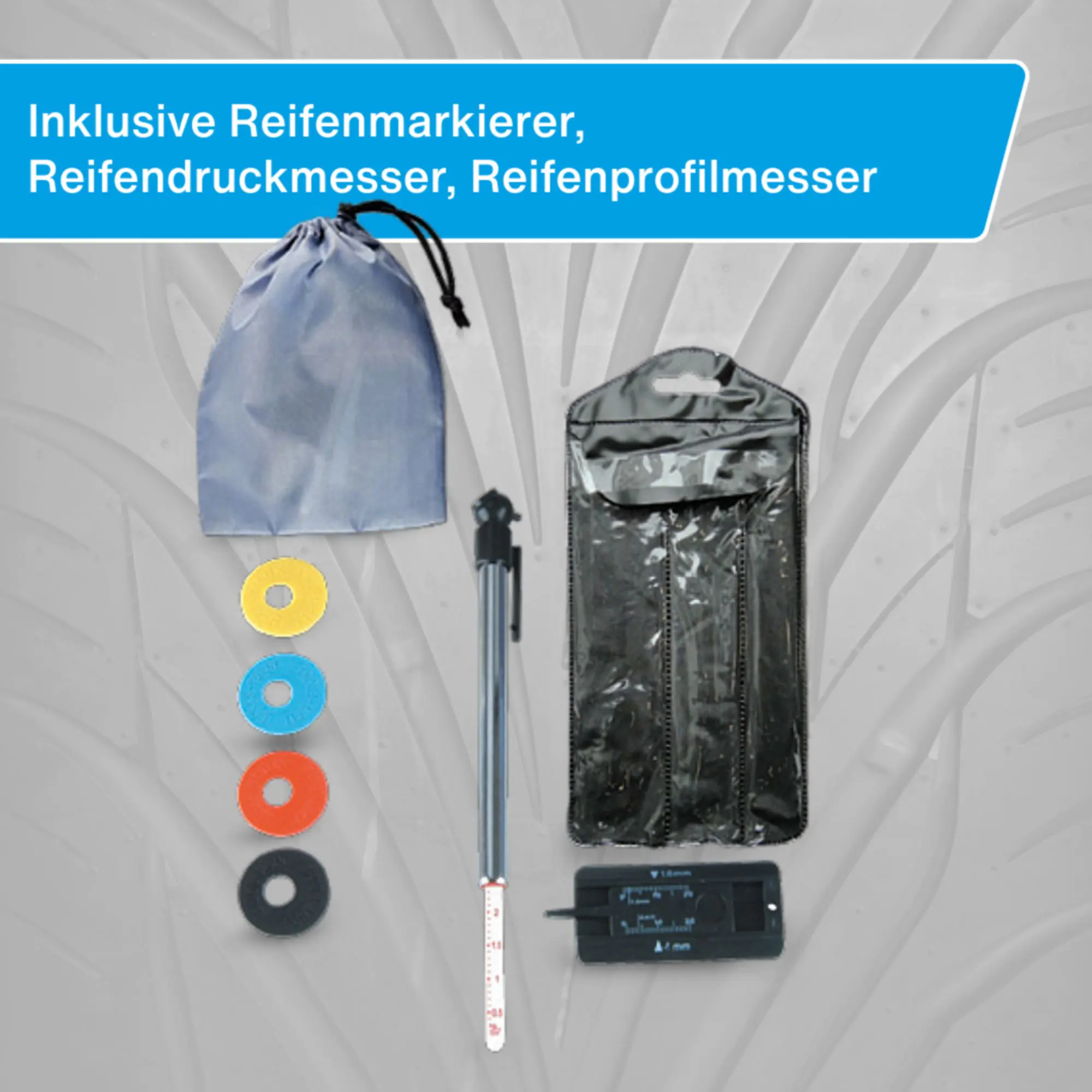 Cartrend Felgenbaum bis Reifenbreite 255 mm inkl. Reifenschutzhülle