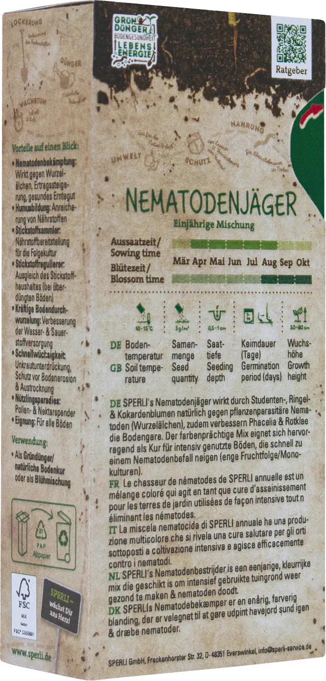 Sperli Saatgut Nematodenjäger Bodenkur für ca. 40 m²