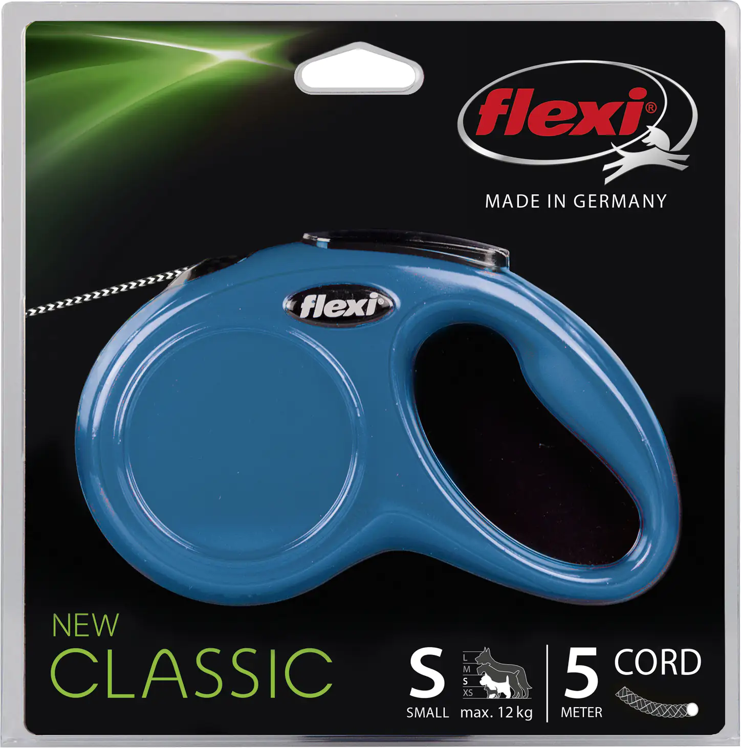 Flexi Hundeleine New Classic S blau, Seil