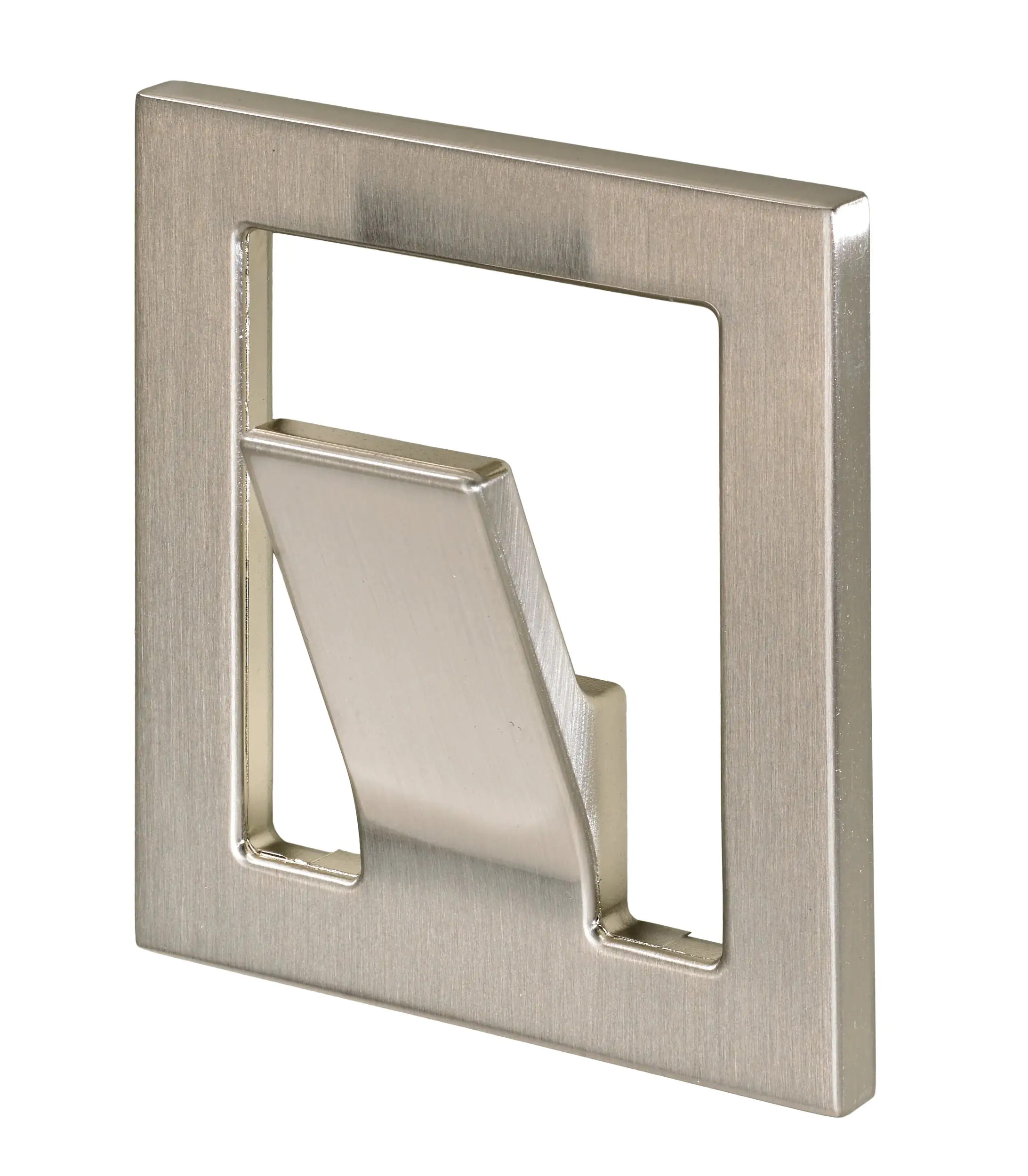 Hettich Garderobenhaken 1 Haken 6,0 x 7,0 x 2,0 cm Edelstahl-Optik