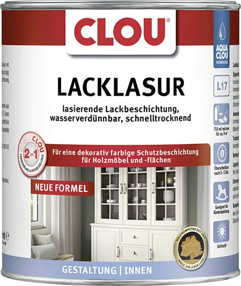 Clou Lacklasur 750 ml kastanien