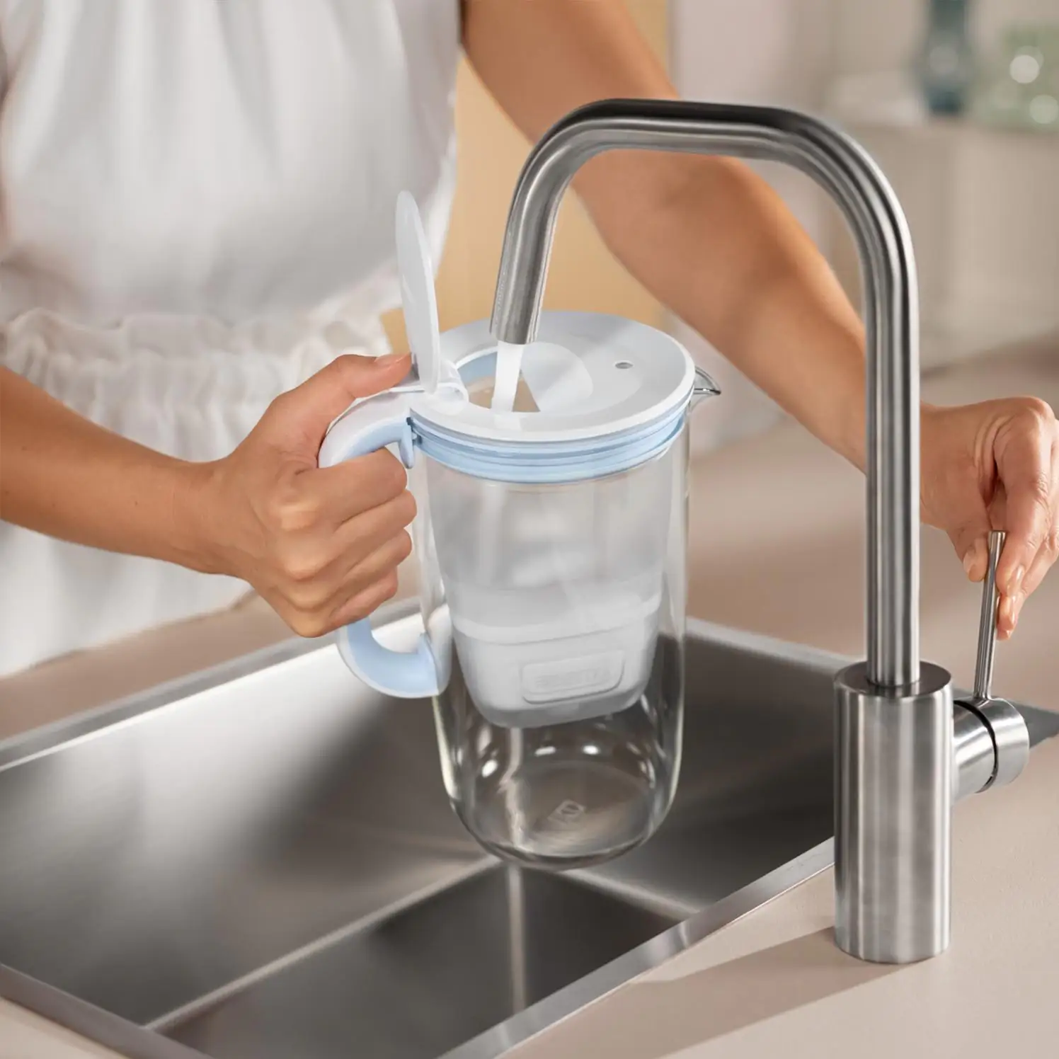 Brita Wasserfilter-Glaskanne ONE 2,5 l Füllmenge