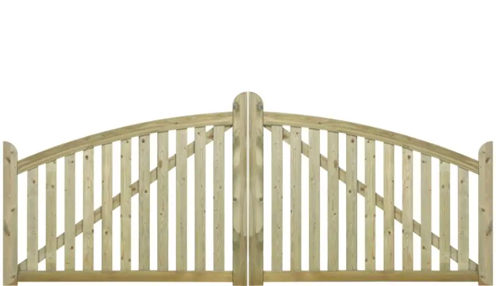 Plus Doppeltor Ligno druckimprägniert 300 x 88/118 cm