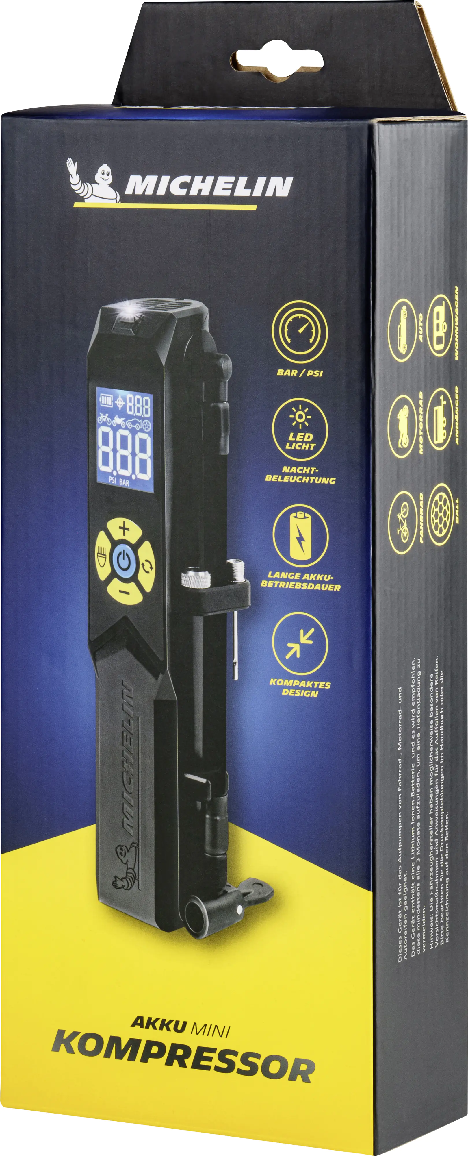 MICHELIN Akku-Mini-Kompressor 10 bar