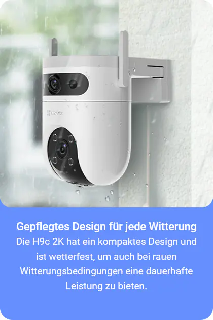  Ezviz WLAN Outdoor Überwachungskamera H9c Dual 2K