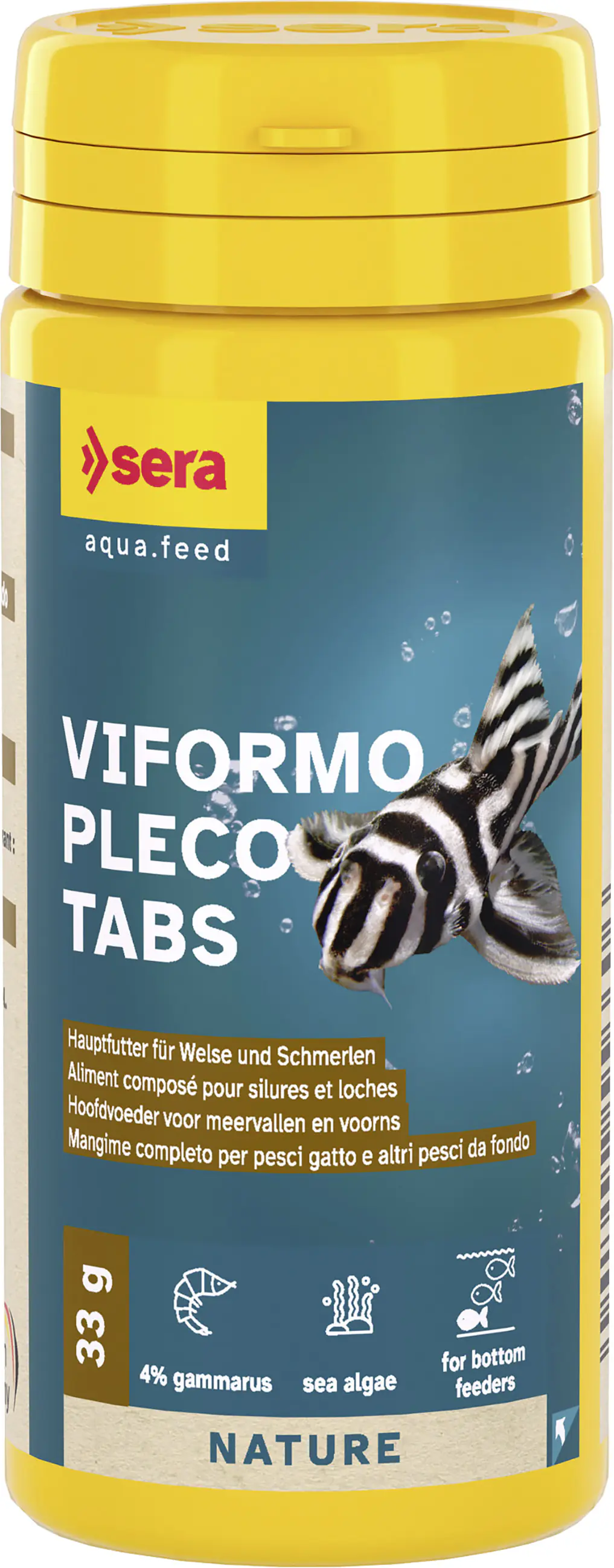 Sera Fischfutter für Welse und Schmerlen Viformo Pleco Tabs 50 ml