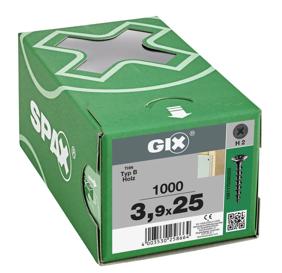 Spax Trockenbauschrauben 3.9 x 25 mm PH 2 Grobgewinde - 1000 Stk.
