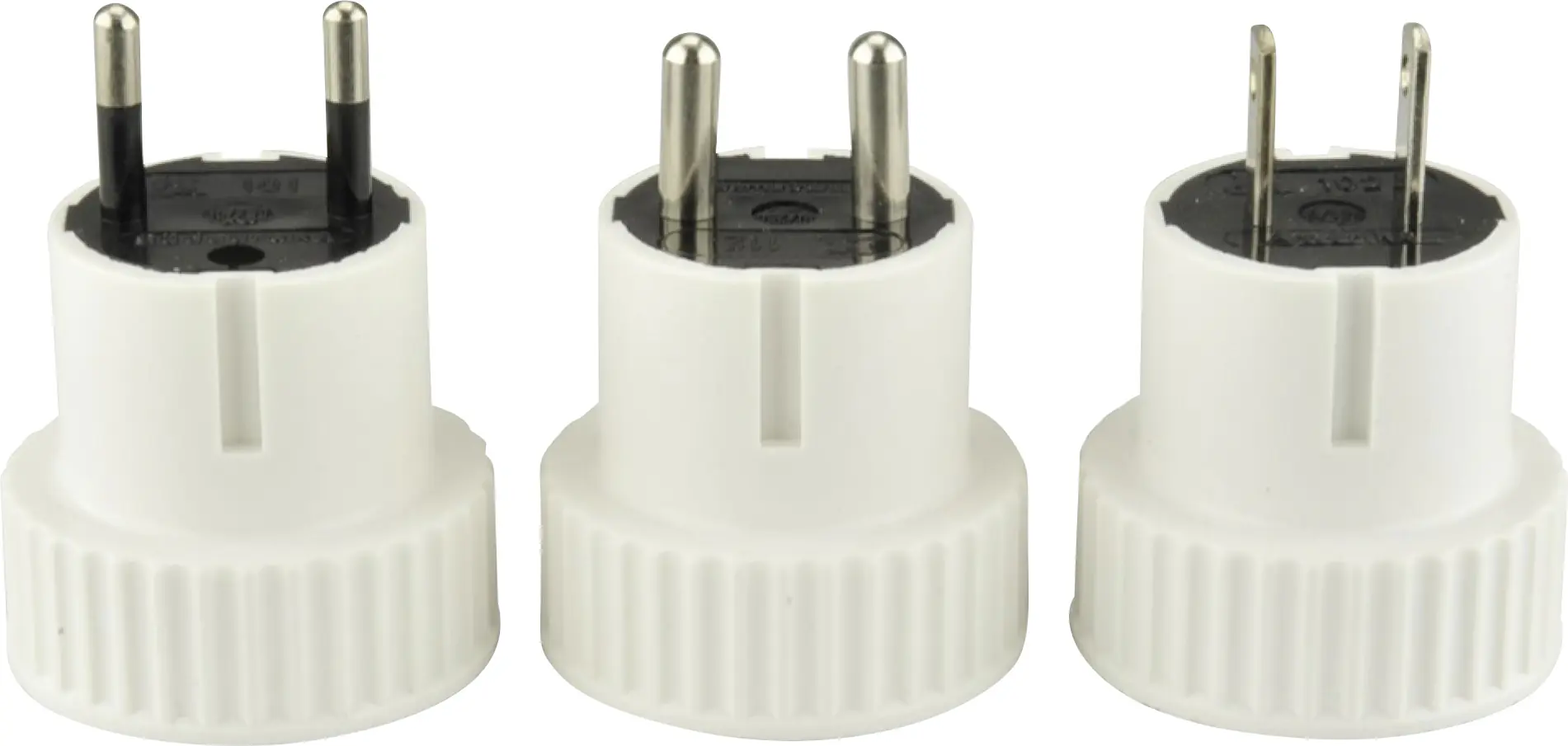 Reisestecker Set 3 teilig Südeuropa Fernreise weiß