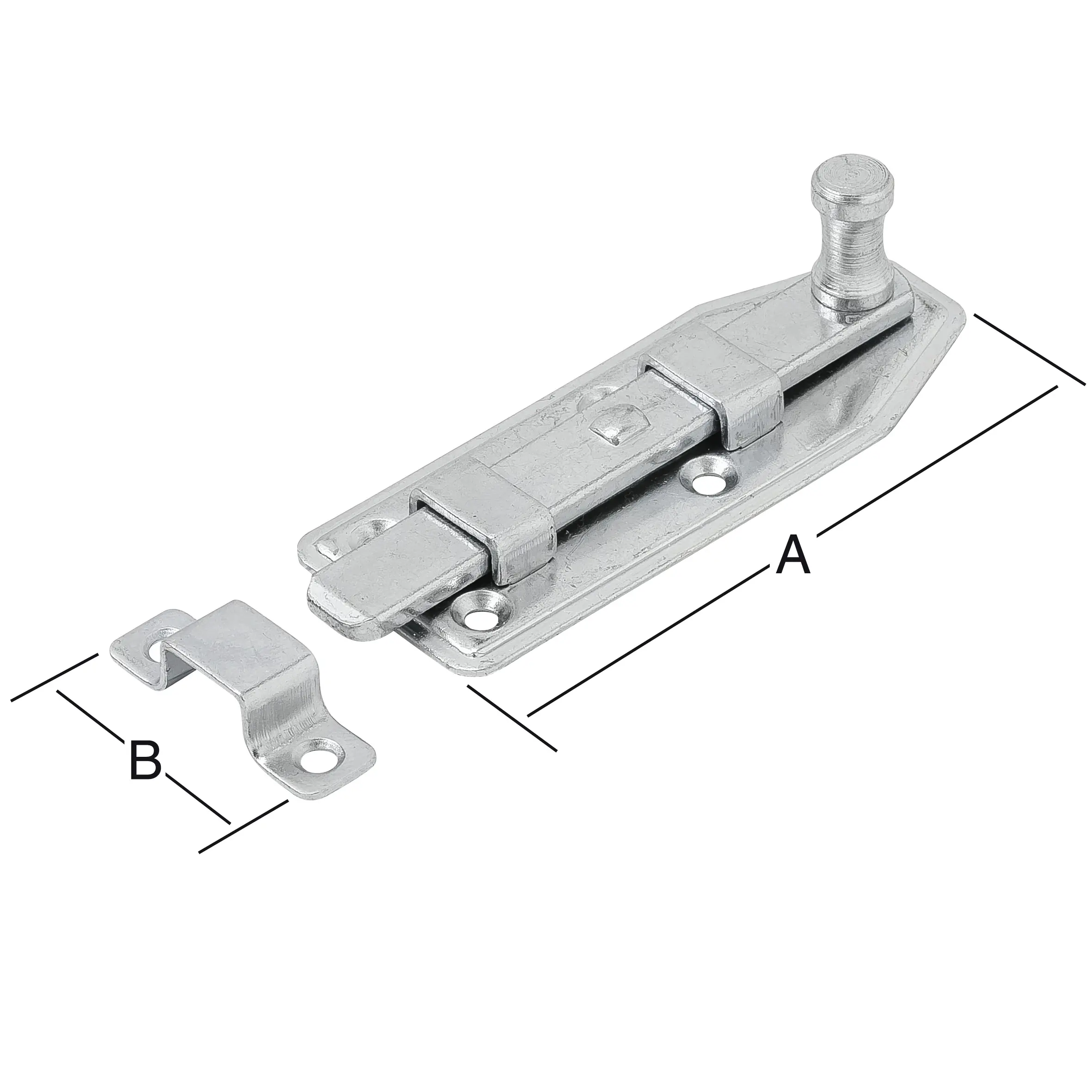 Vormann Fensterriegel verzinkt 63 x 24 mm