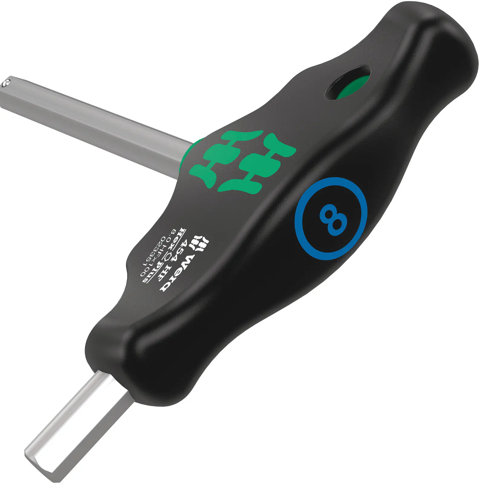 Wera Quergriff-Sechskantschraubendreher 454 HF Hex-Plus mit Bit-Halter 8 mm
