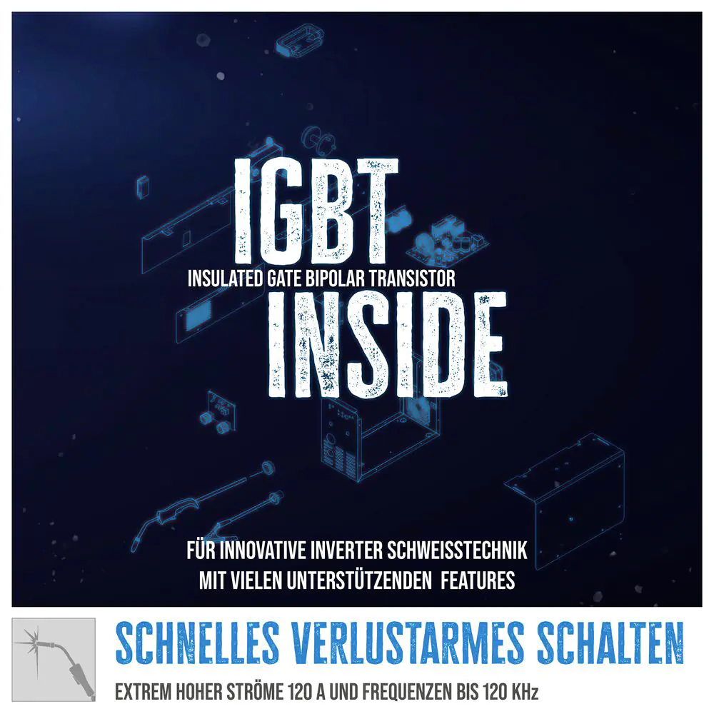 Güde Schweißgerät Fülldraht SG 121 A-SYN 52 W