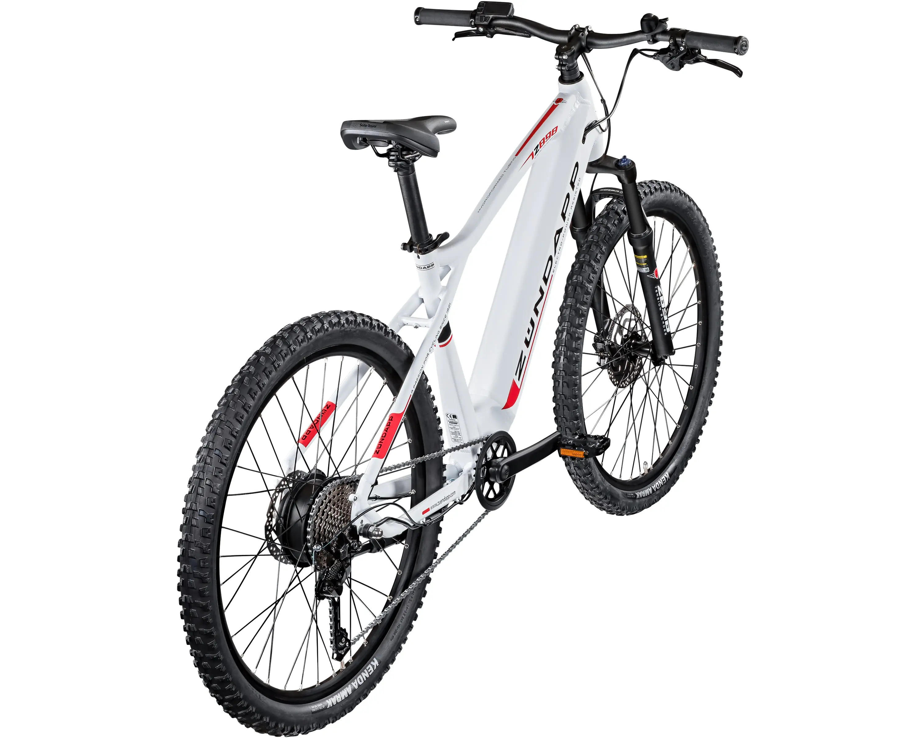 Zündapp E-Bike MTB Z898 27,5 Zoll 10-Gang Deore 540 Wh weiß rot 