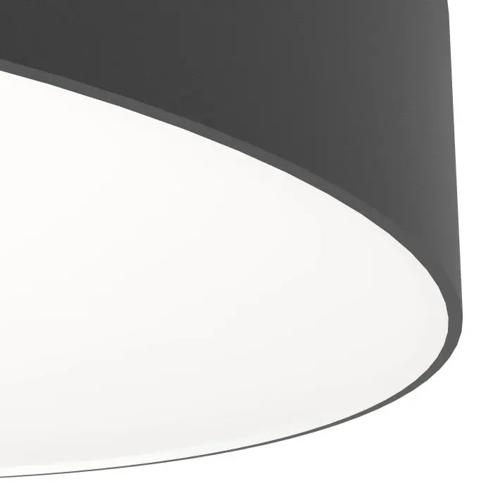 Eglo LED Deckenleuchte Gallizzi-Z schwarz Ø 39 x 7 cm RGB