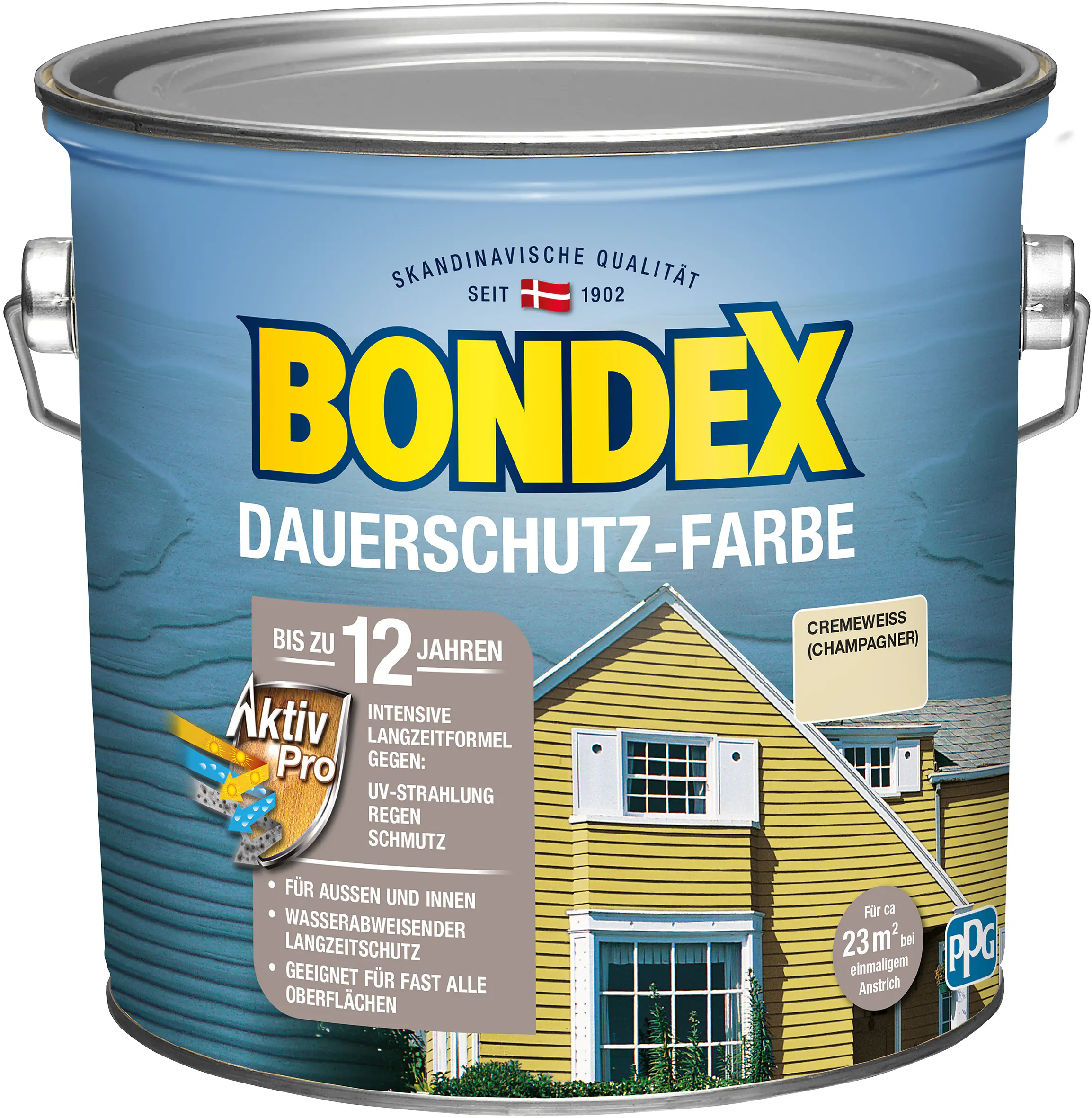 Bondex Dauerschutzfarbe 2,5 L cremeweiß