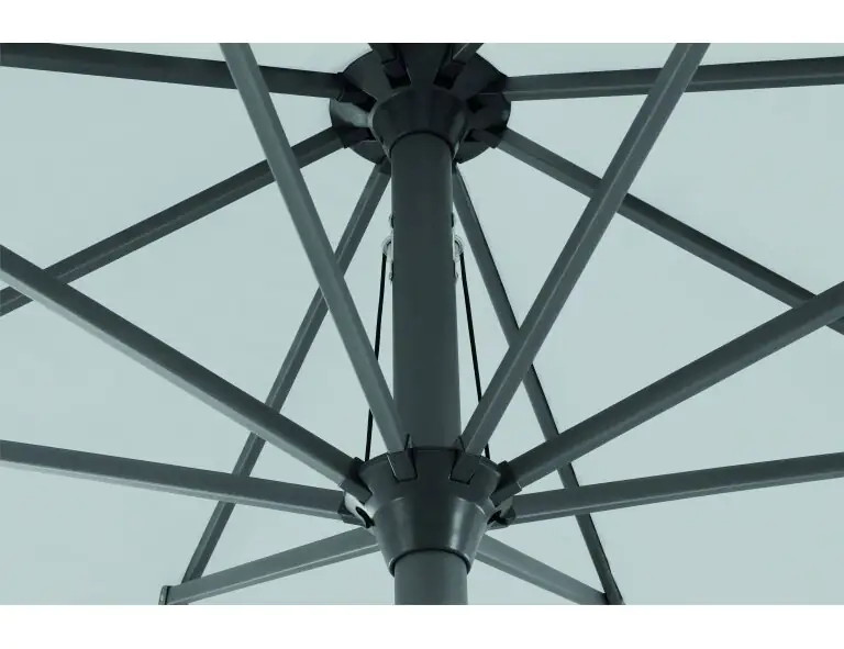 Siena Garden Mittelstockschirm Avio grau Ø 350 cm
