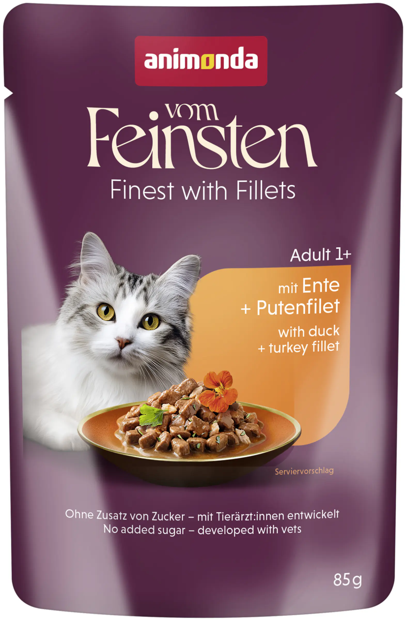 Animonda Katzenfutter Vom Feinsten Ente und Pute 85 g