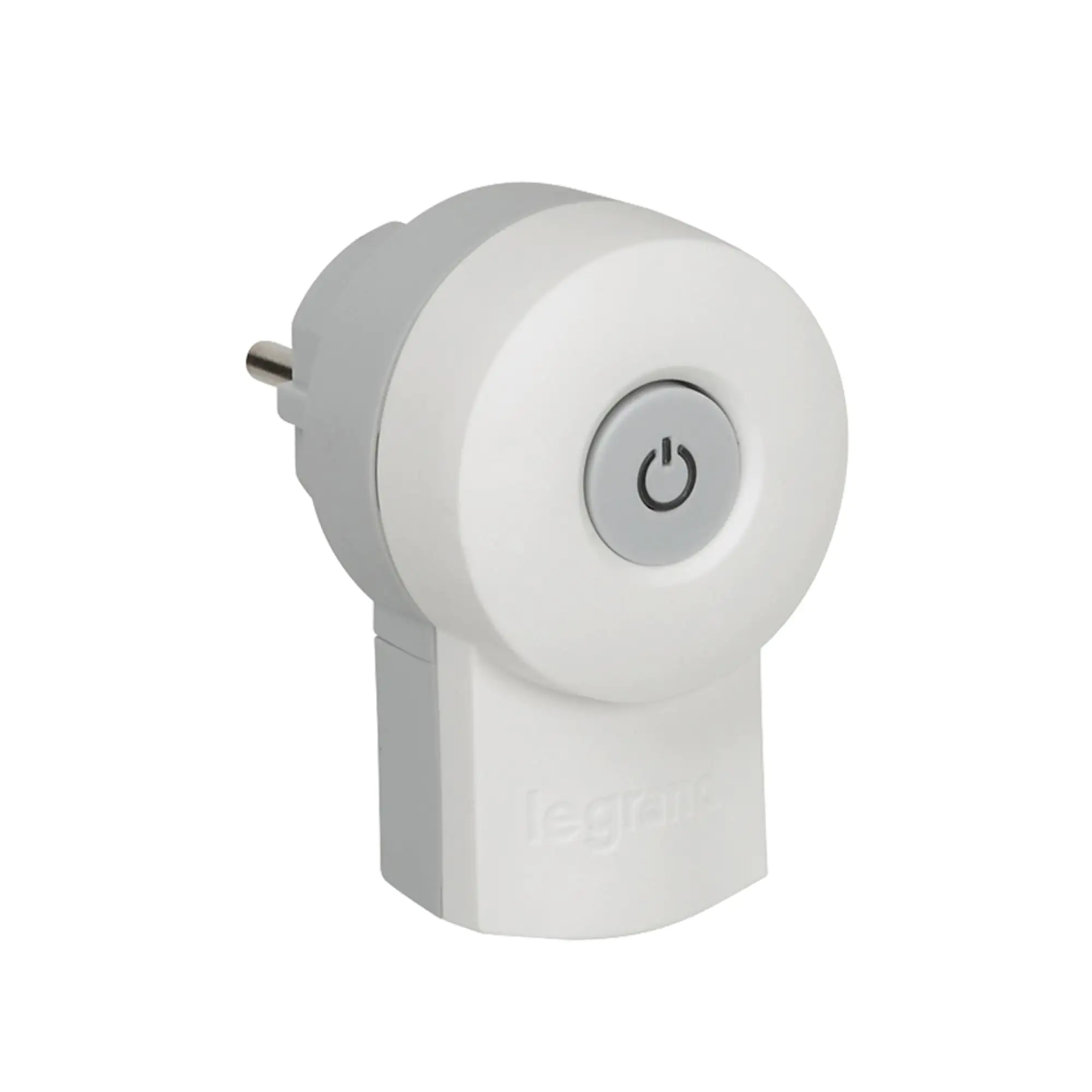 LEGRAND Schutzkontakt-Stecker Schalter beleuchtet weiß