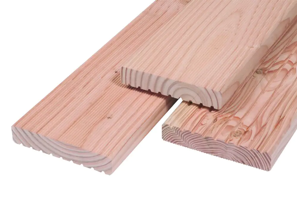 Terrassendiele Douglasie 300 x 14,5 x 2,8 cm grob/fein unbehandelt