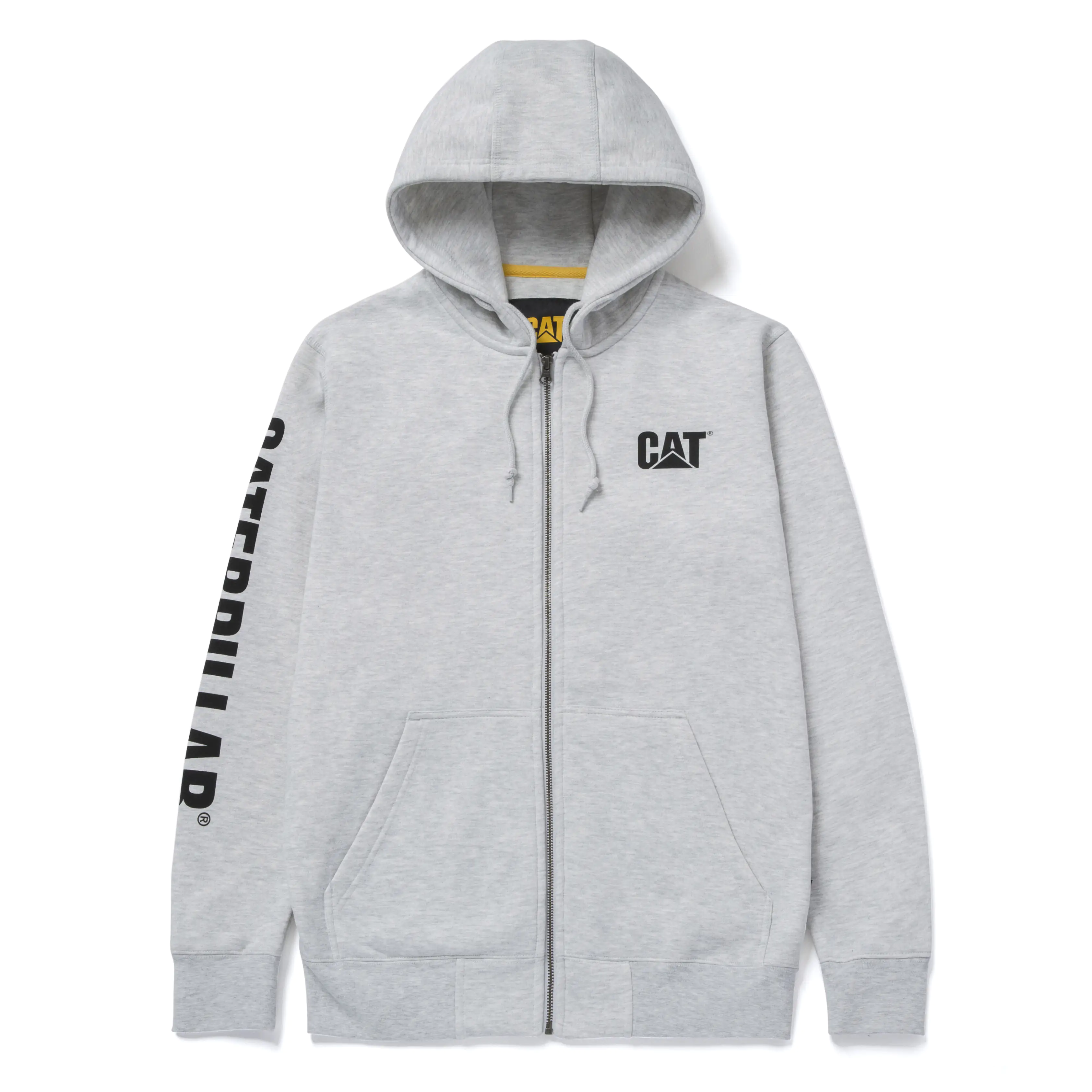 CAT Zip Hoodie Banner Größe XXL grau
