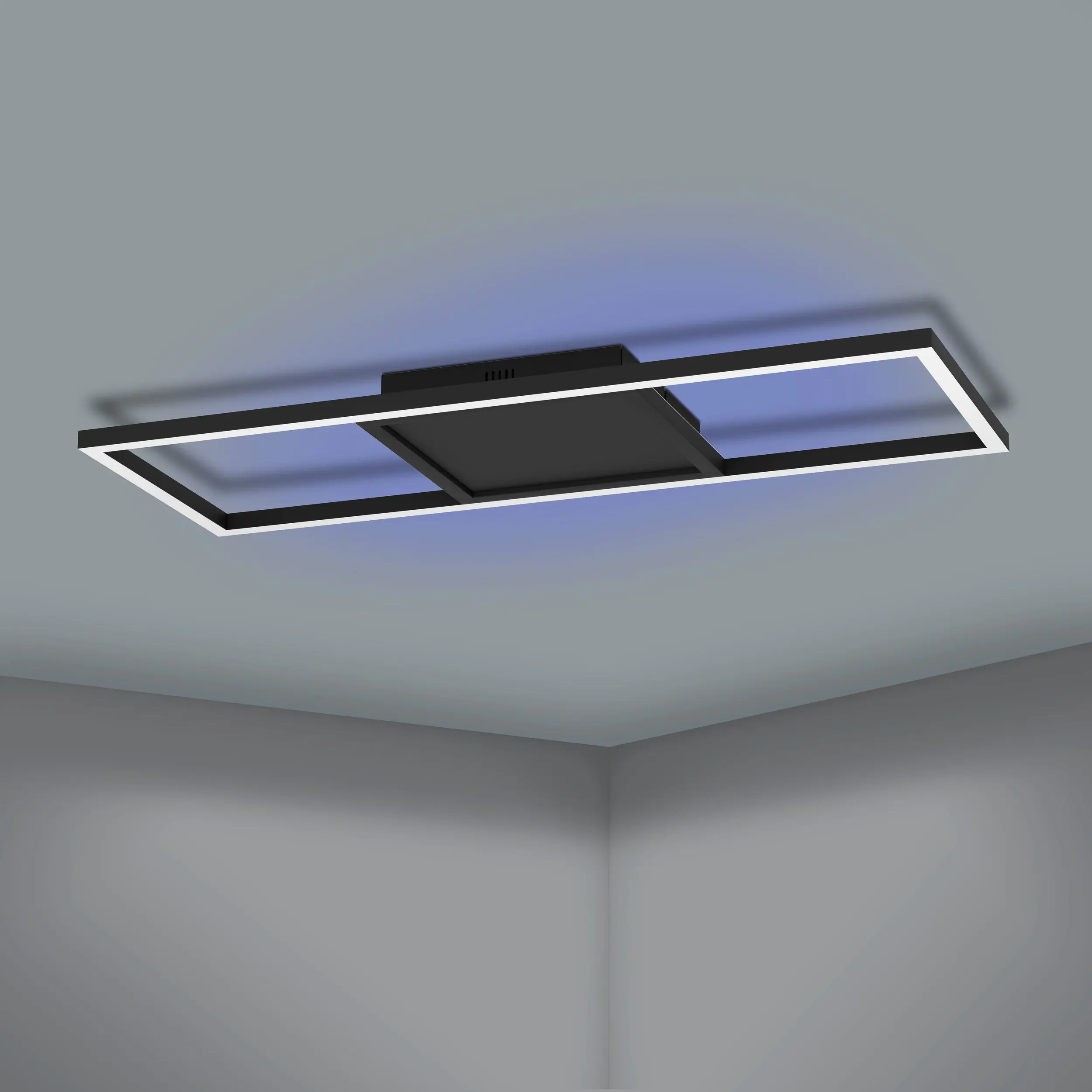 Eglo Connect LED Deckenleuchte Calagrano-Z schwarz 64 x 24 cm