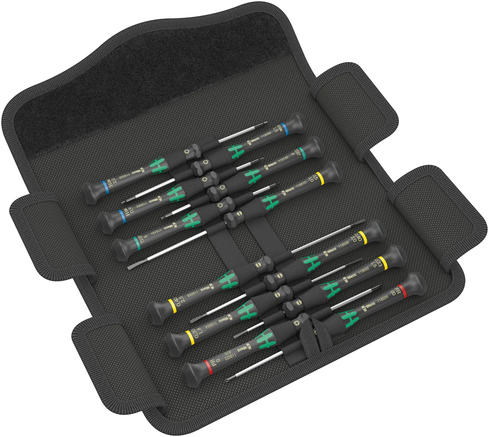 Wera Elektronik-Schraubendreher-Satz Kraftform Micro 12 Universal 1 12-teilig