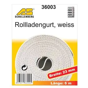 Schellenberg Rollladengurt weiß Breite 23 mm - Länge 6 m