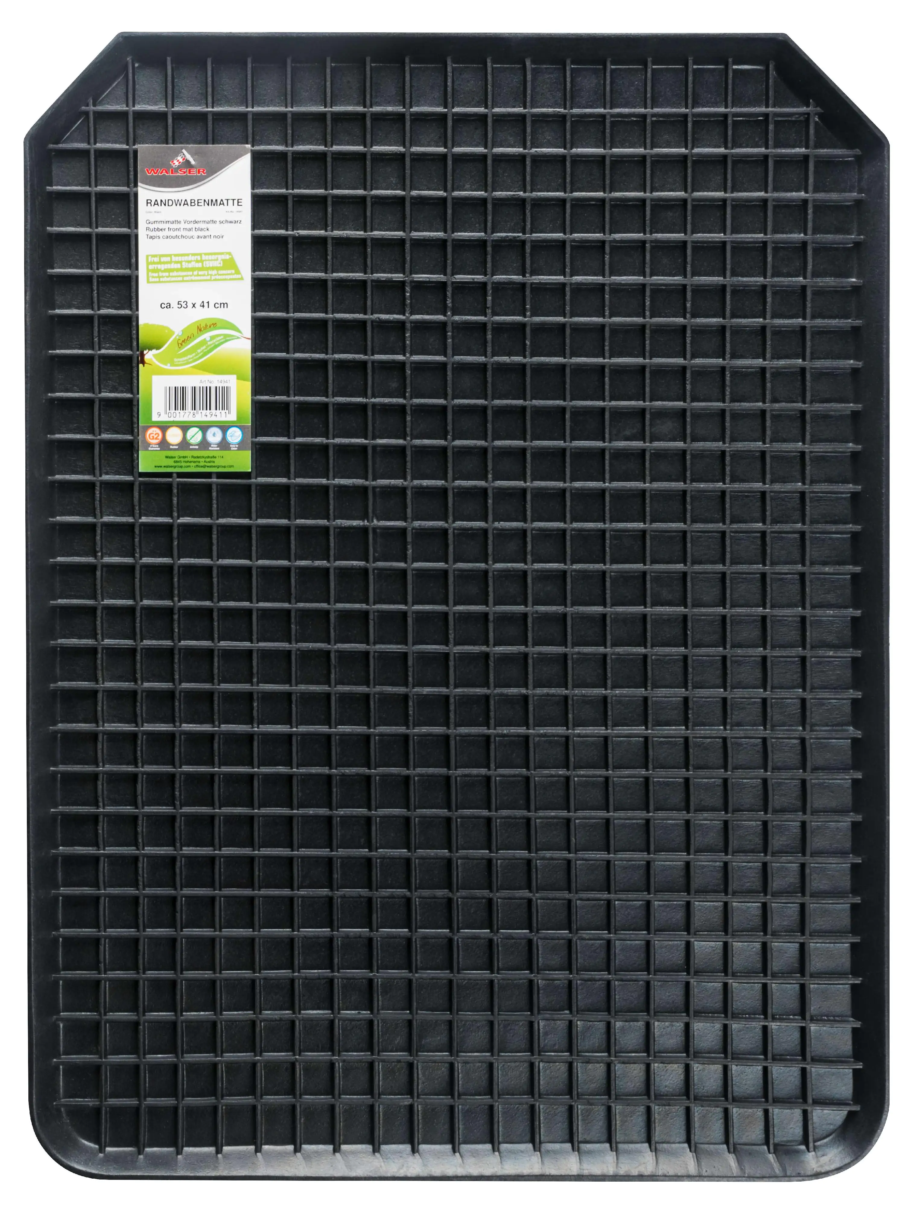 Walser Universal Fußmatte Wabenmatte 53x41cm schwarz 1-teilig