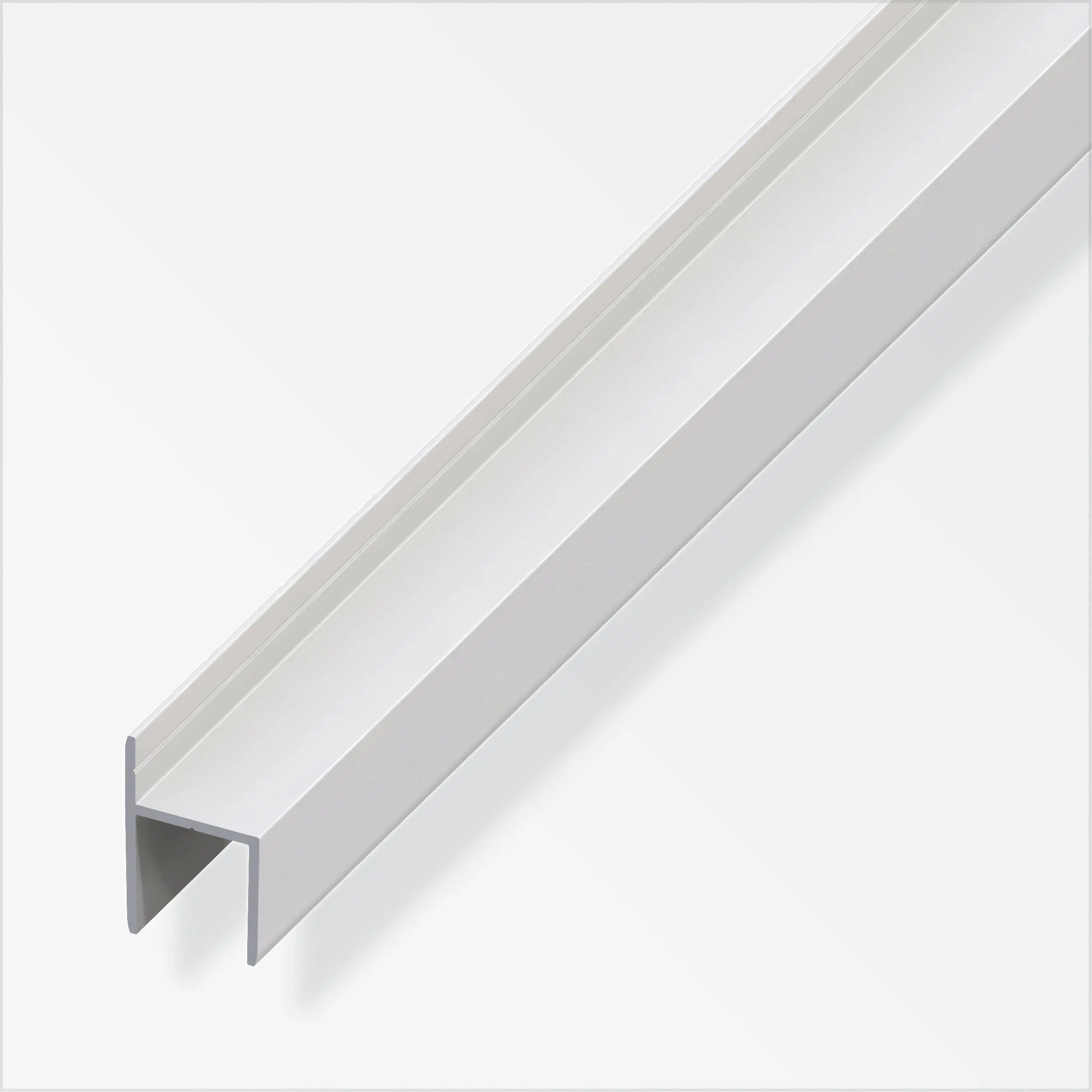 alfer clampline-Türanschlag-Profil 1 m, 15.9 x 18 x 1.5 mm Alu eloxiert sil
