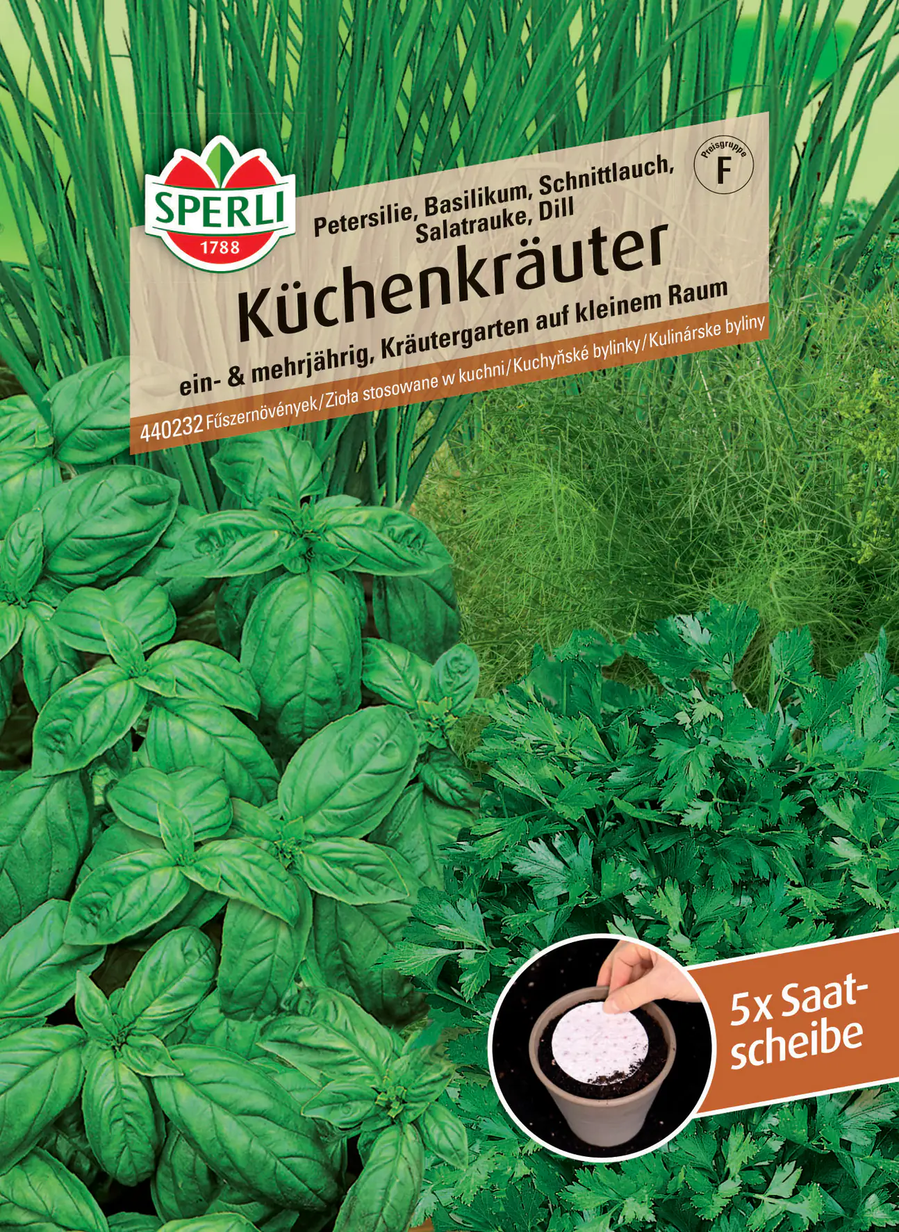 Sperli Küchenkräuter Saatscheibe