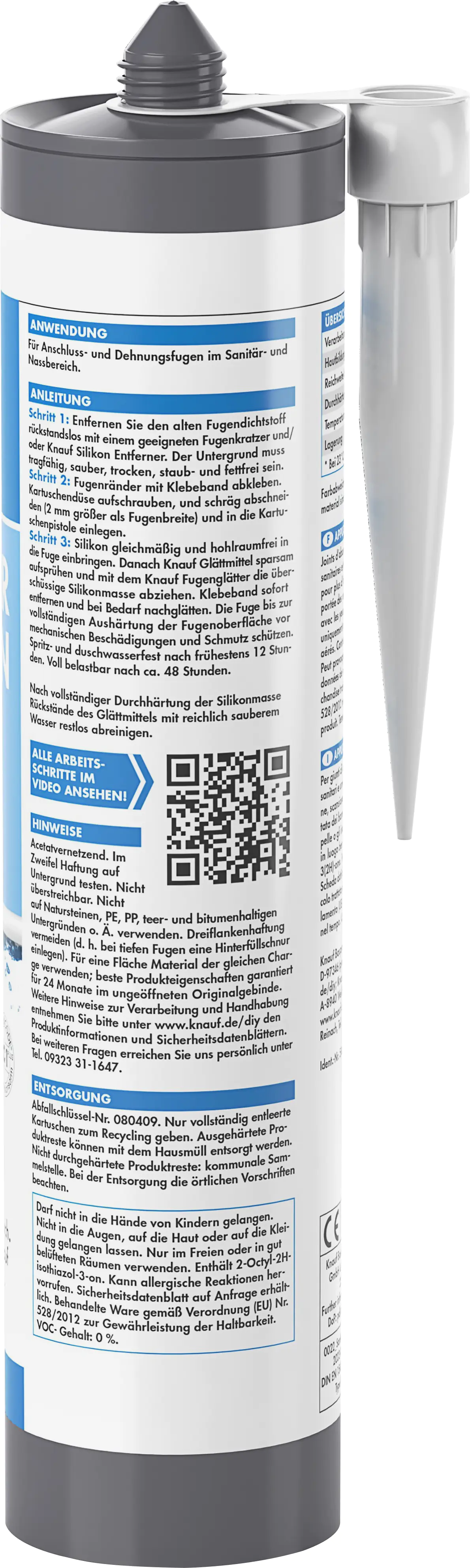 Knauf Sanitär Silikon transparent 300 ml