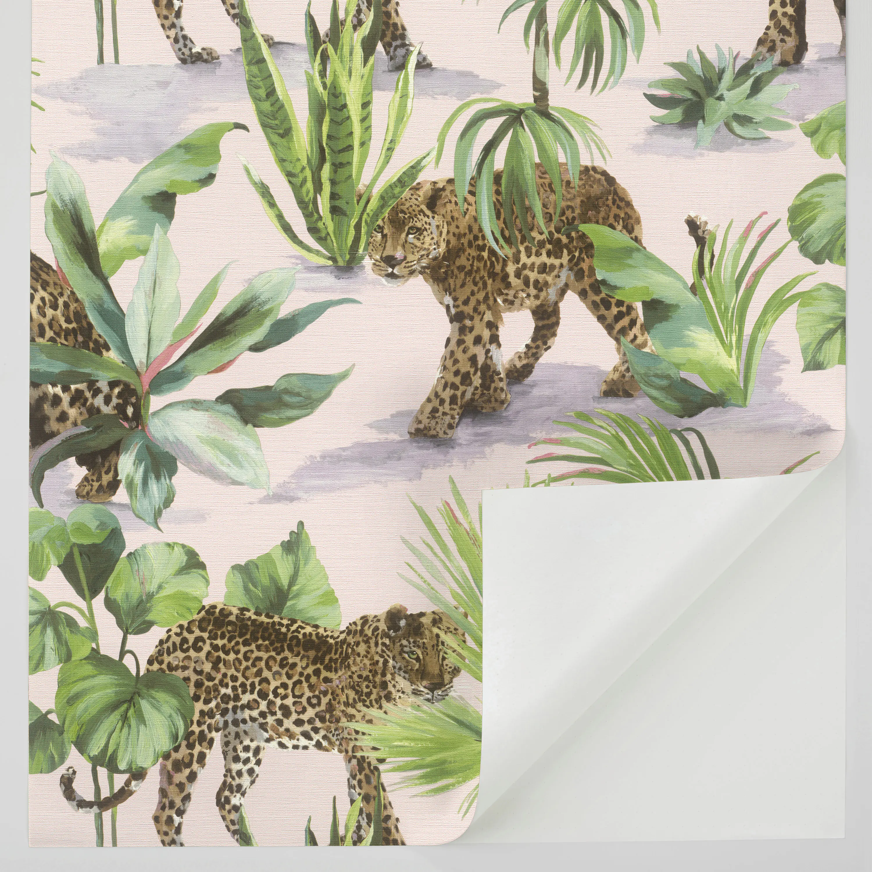 Tesa x Rasch selbstklebende Tapete Savanna Leopard braun grün 6 x 0,53 m 