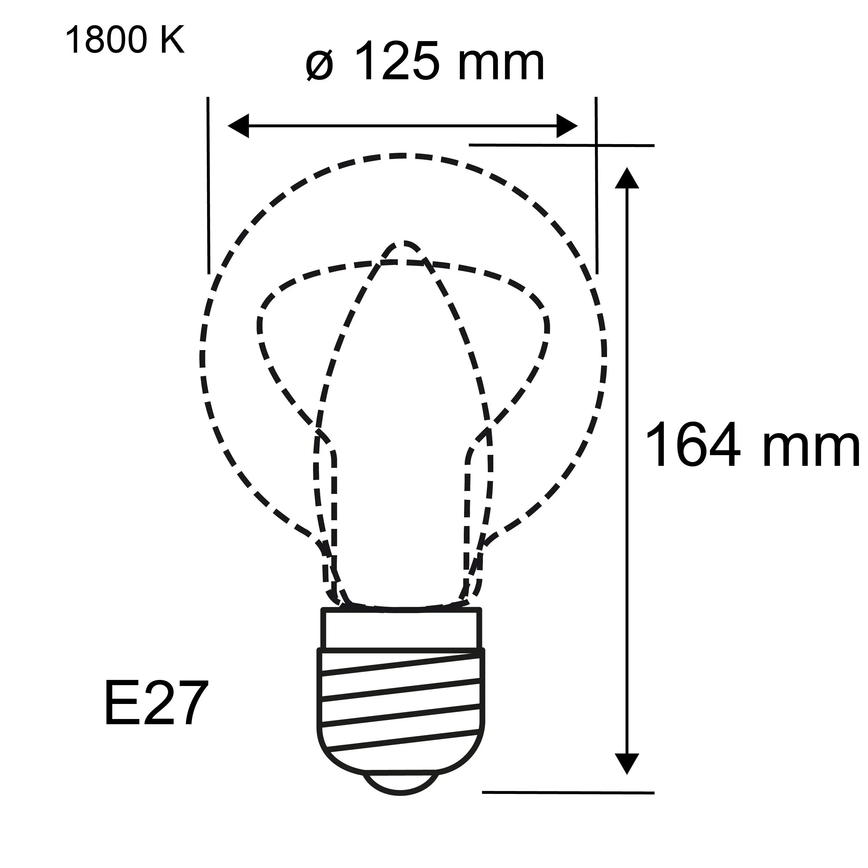 Paulmann LED-Leuchtmittel Floating Shine E27 4 W gold warmweiß dimmbar