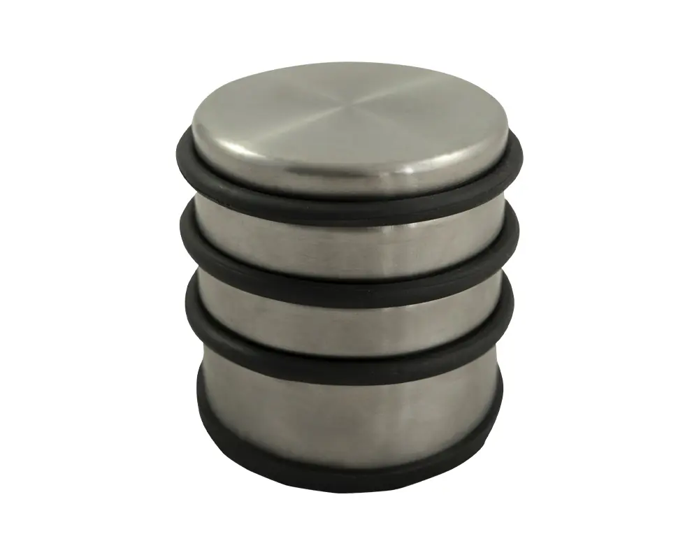HSI Türstopper hoch Ø 6,8 x 7,4 cm Edelstahl-Optik