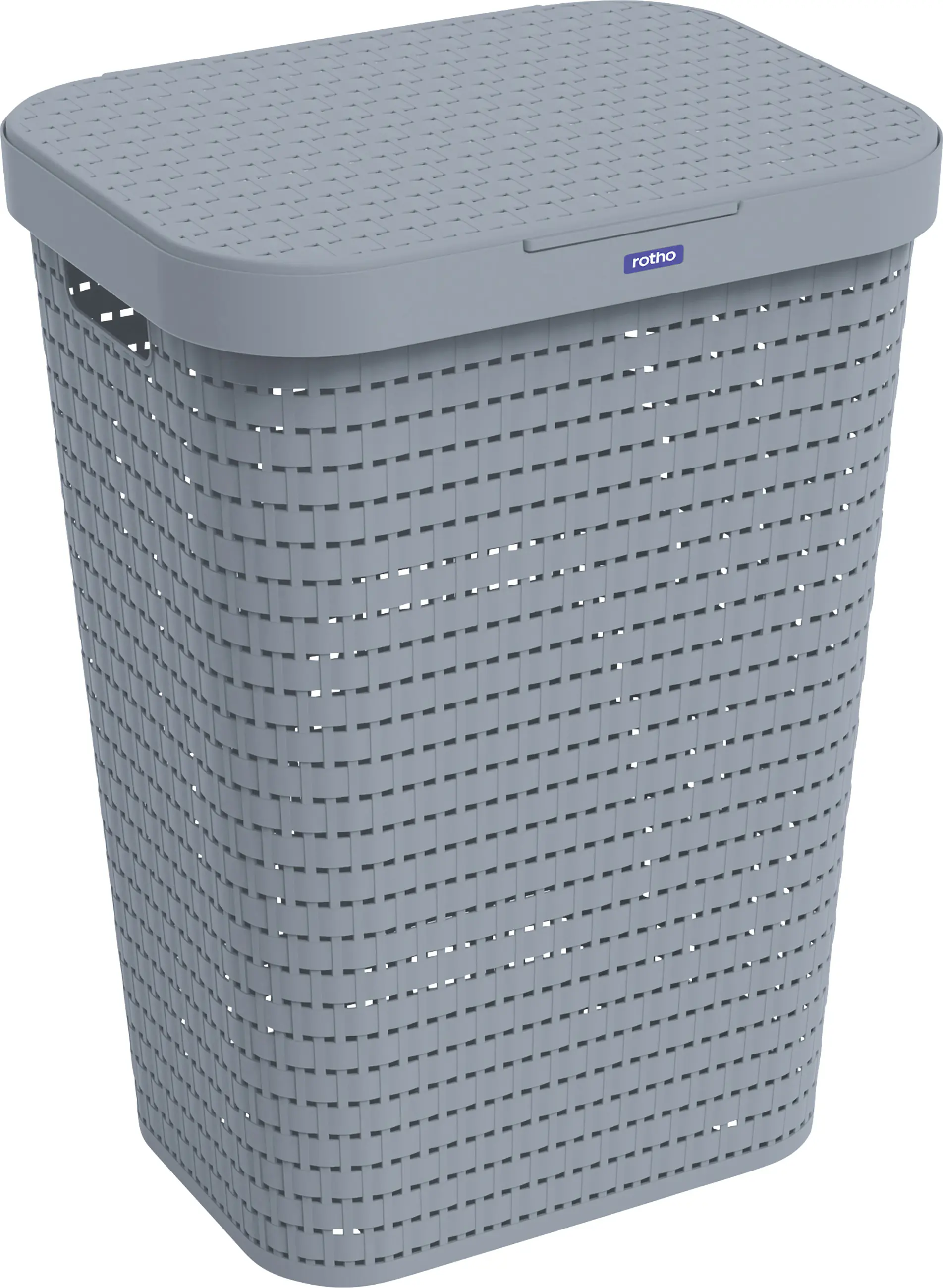Rotho Wäschesammler Country 55 L misty blau