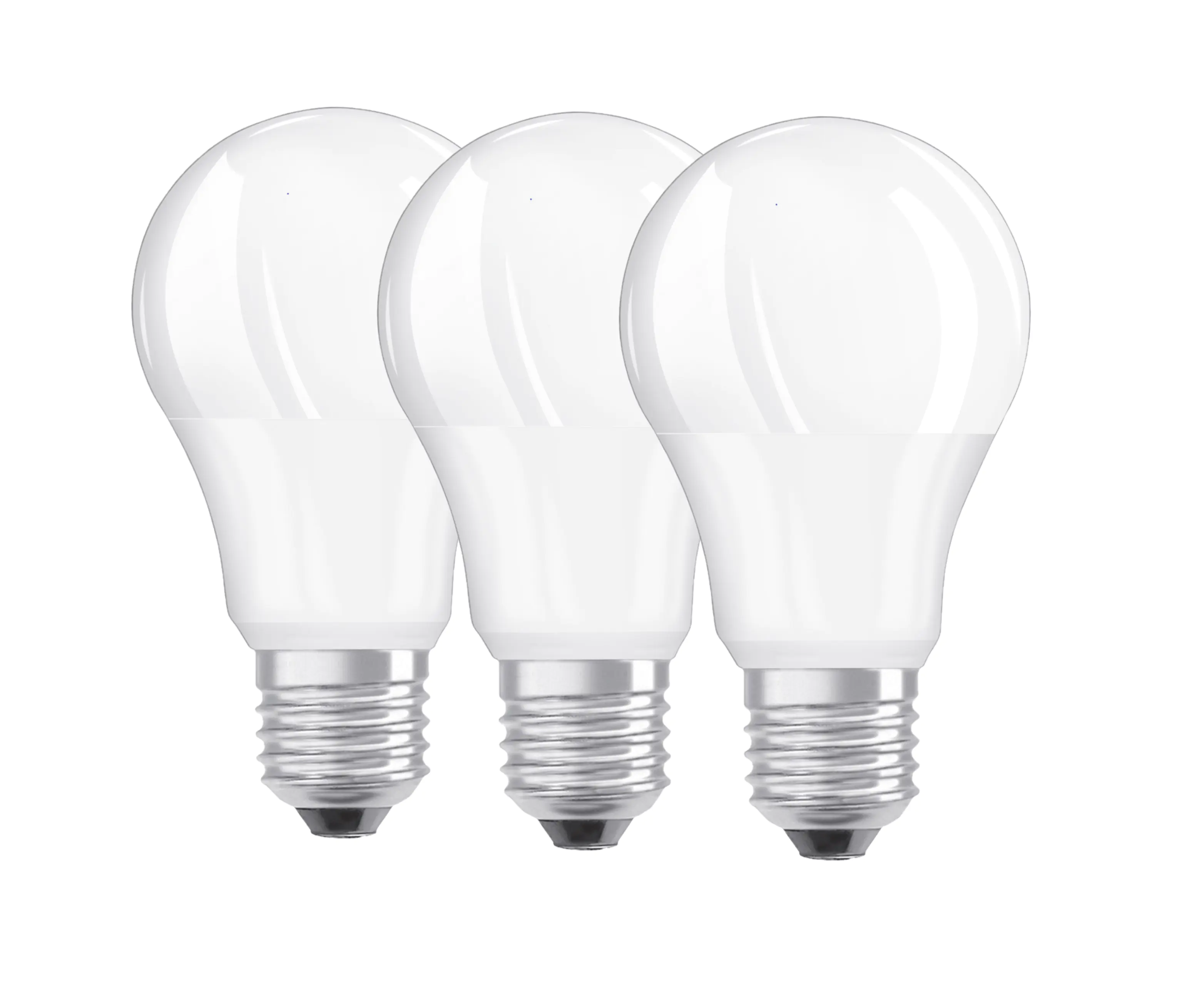 Bellalux LED Leuchtmittel Klassik A75 E27 10 W warmweiß weiß matt 3er Pack