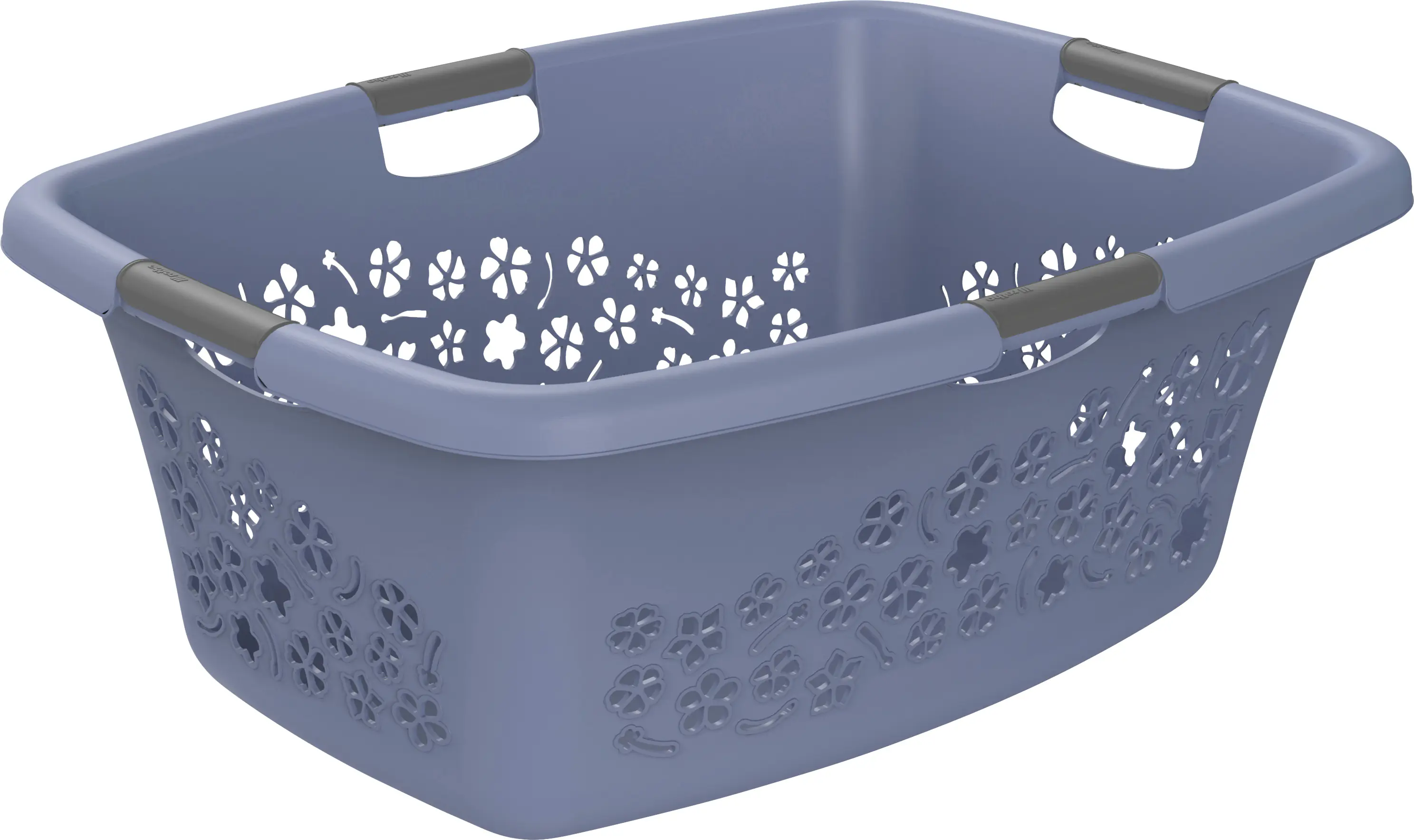 Rotho Wäschekorb Flowers 50 l horizon blue
