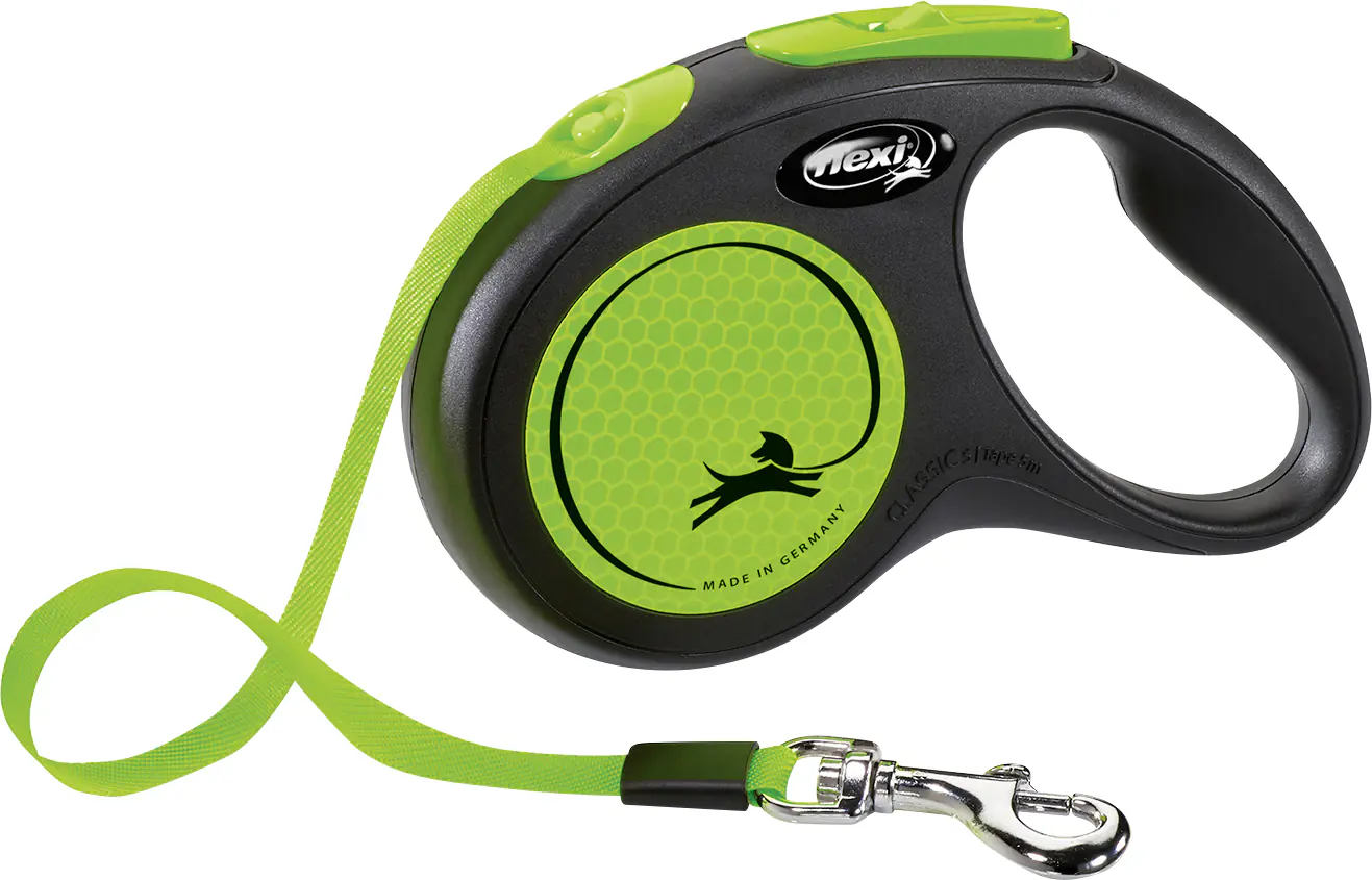 Flexi Hundeleine New Neon neon grün Gurt 5 m