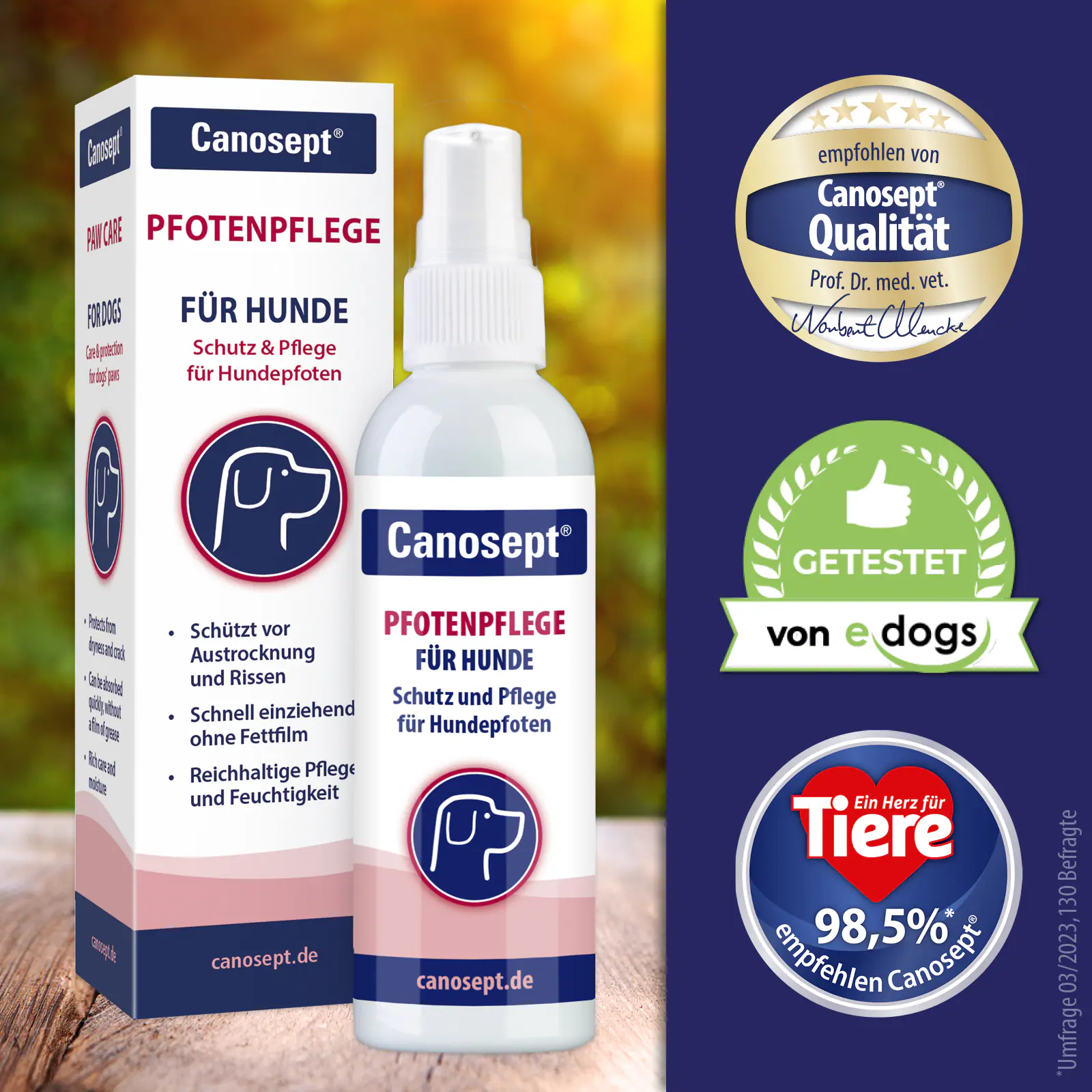 Canosept Pfotenpflege für Hunde 75 g