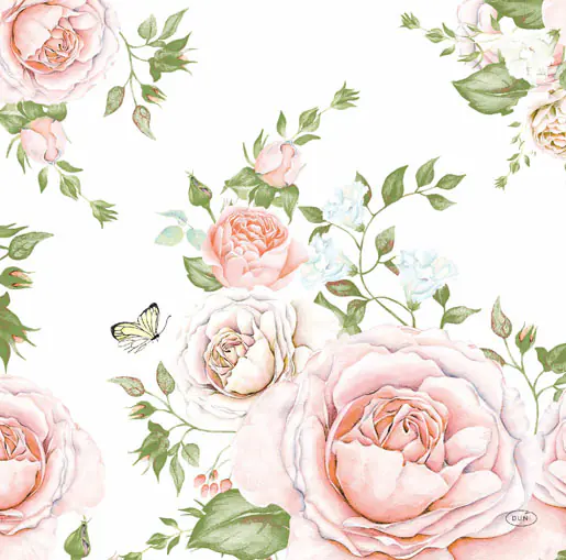 Duni Servietten Soft Rose Glory 40 x 40 cm - 20er Pack