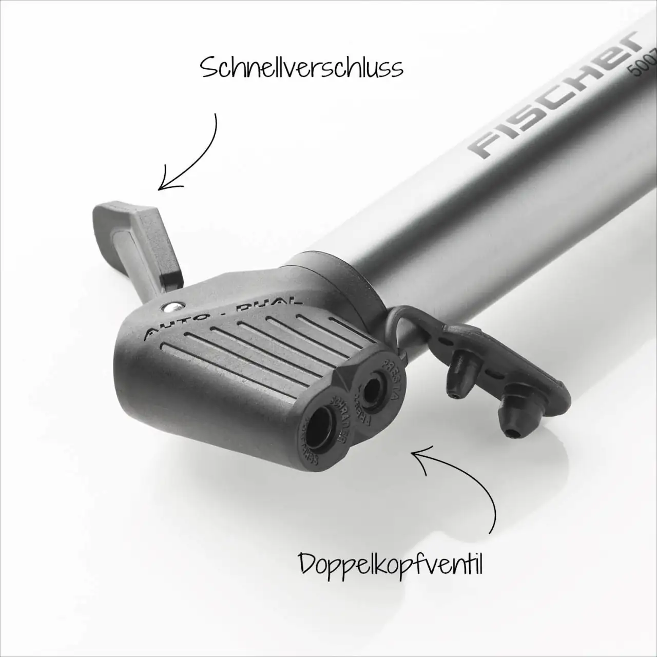 Fischer Minipumpe Aluminum mit Flickbox