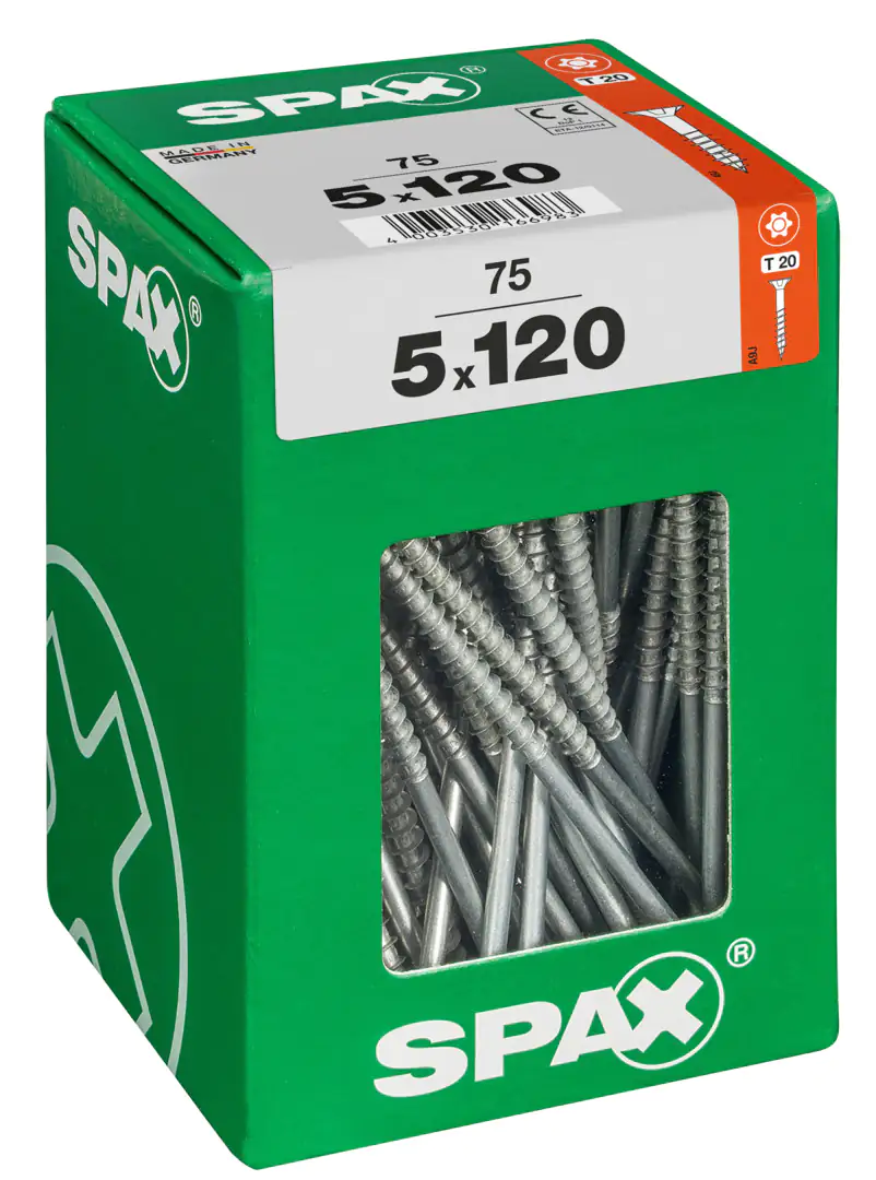 Spax Universalschrauben 5.0 x 120 mm TX 20 - 75 Stk.