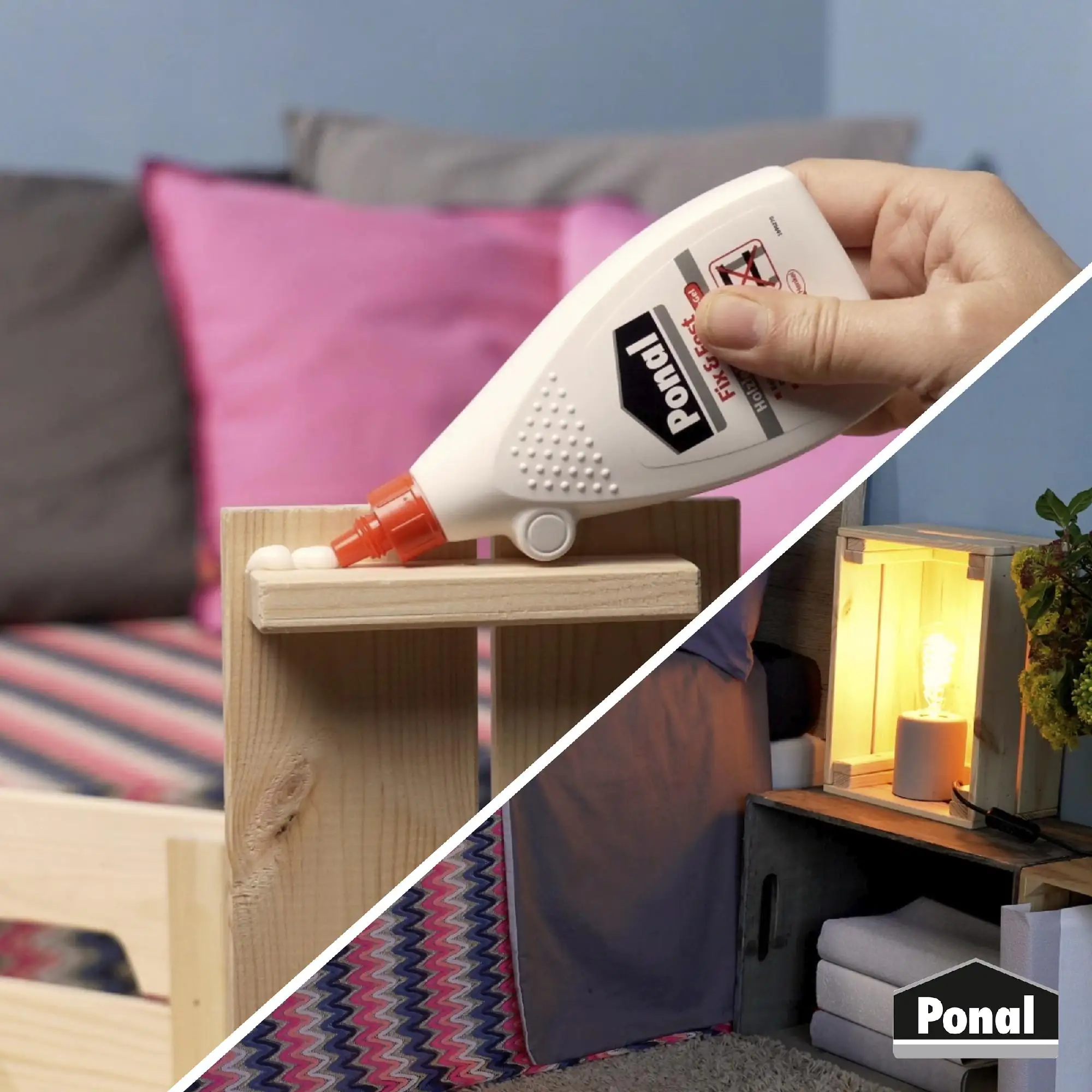 Ponal Holzleim Fix & Fest 500 g Flasche, trocknet transparent