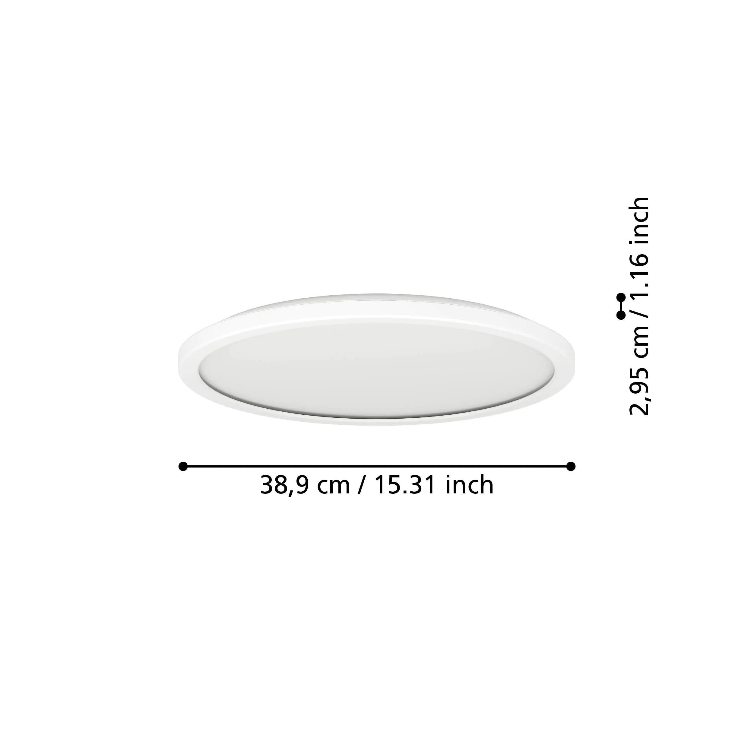 Eglo Deckenleuchte Rovito-R weiß Ø 39 cm